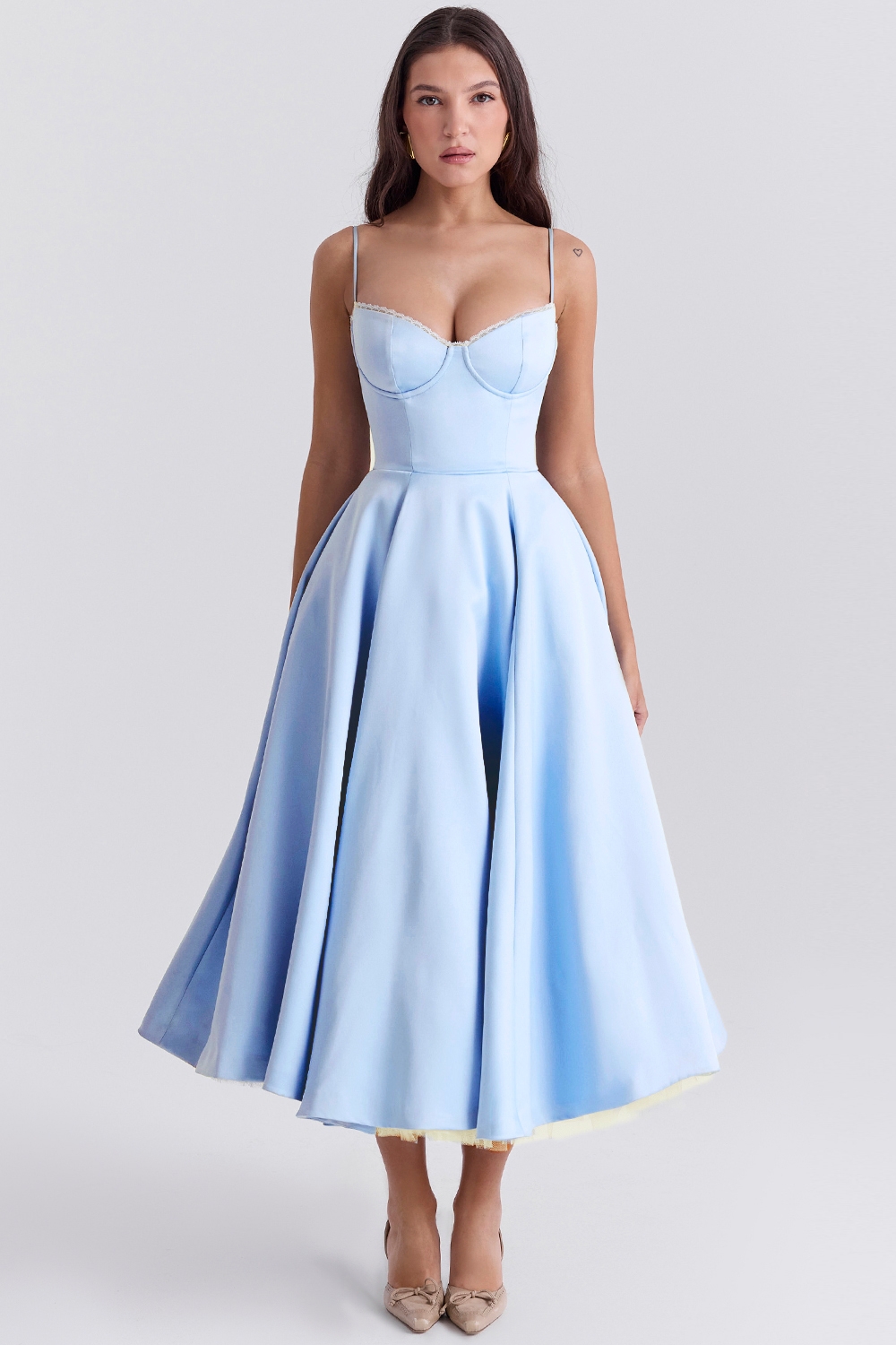 Cinderella Blue Tulle Midi Dress - TREBLEV