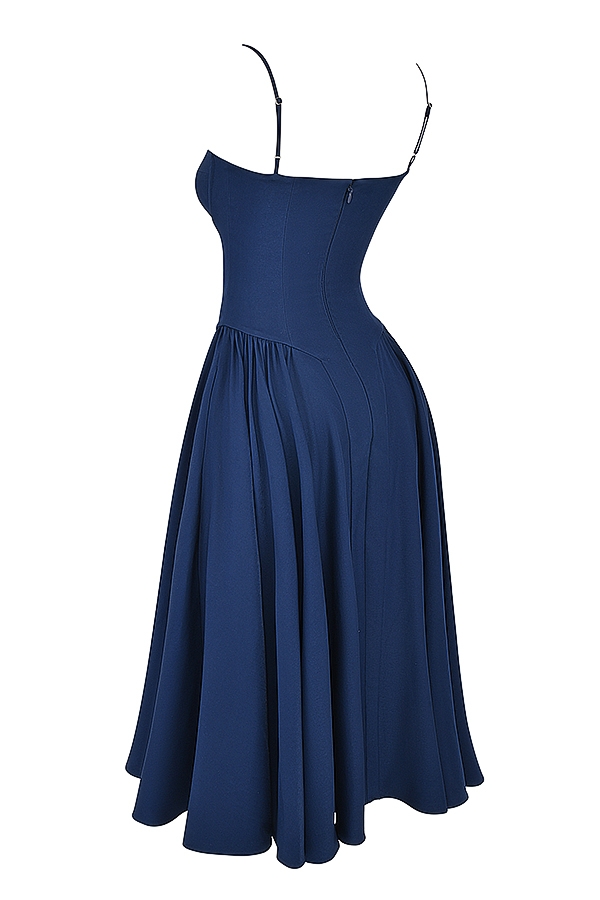 French Navy Corset Sundress - TREBLEV