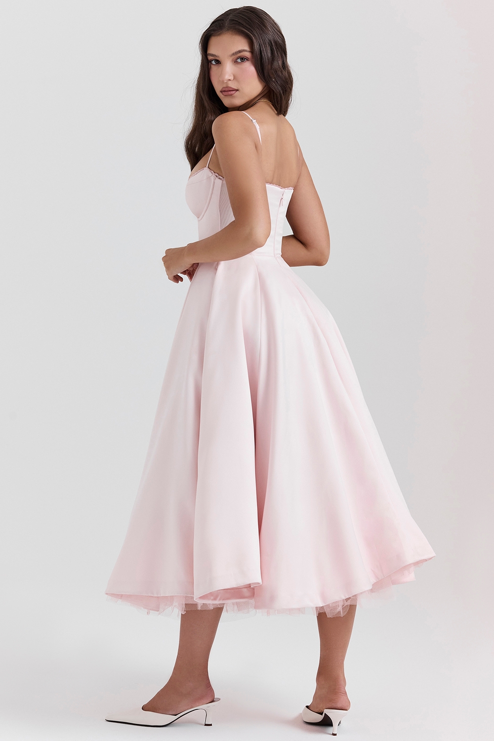 Ballerina Pink Midi Dress - TREBLEV