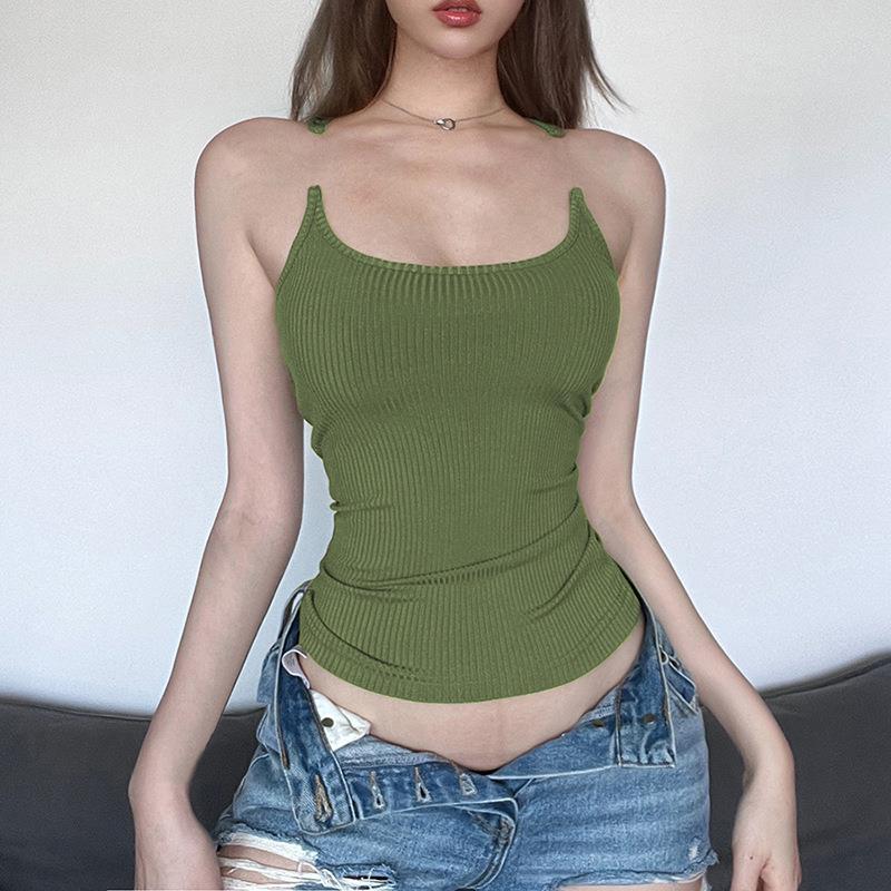 Y2K Invisible Camisole Vest Ins Fashion Slim U-neck Top Summer Women's Clothing - XNAUWBI