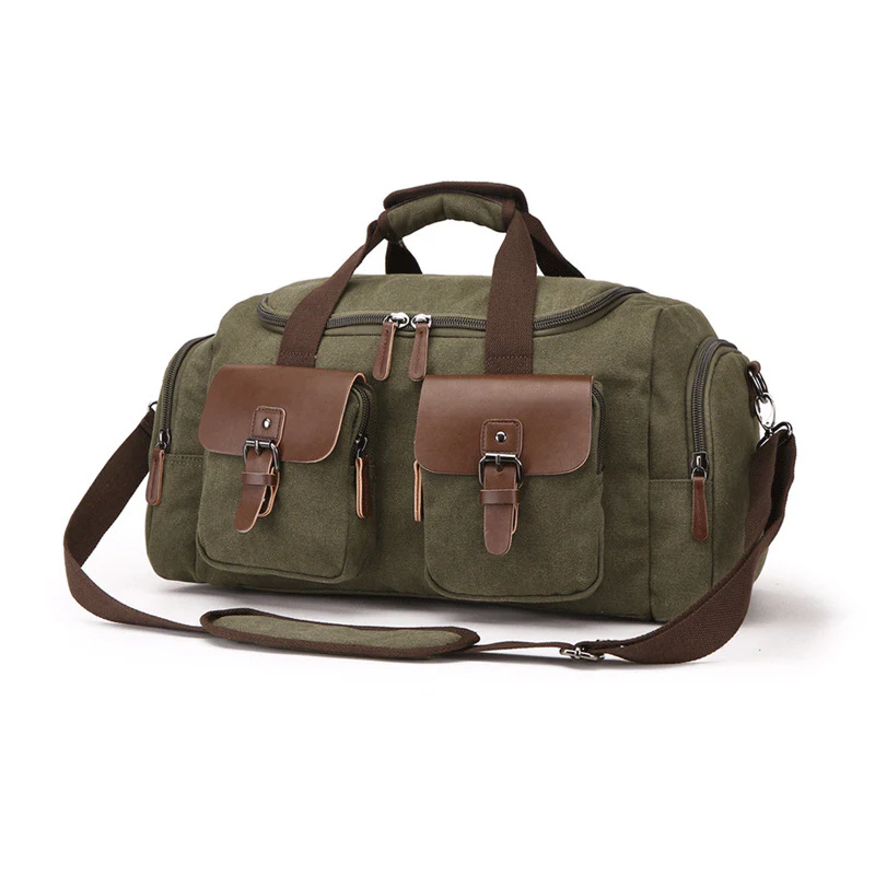 European American Style Travel Bag Canvas Portable - XNAUWBI