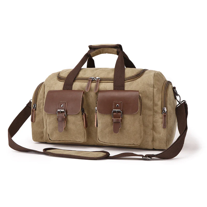 European American Style Travel Bag Canvas Portable - XNAUWBI