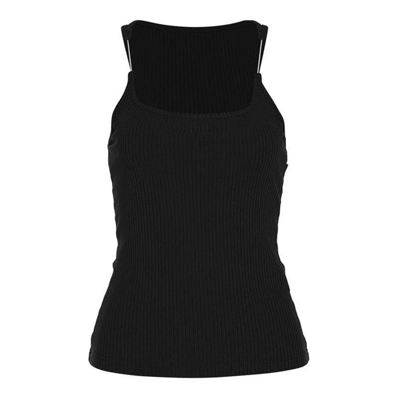 Y2K Invisible Camisole Vest Ins Fashion Slim U-neck Top Summer Women's Clothing - XNAUWBI