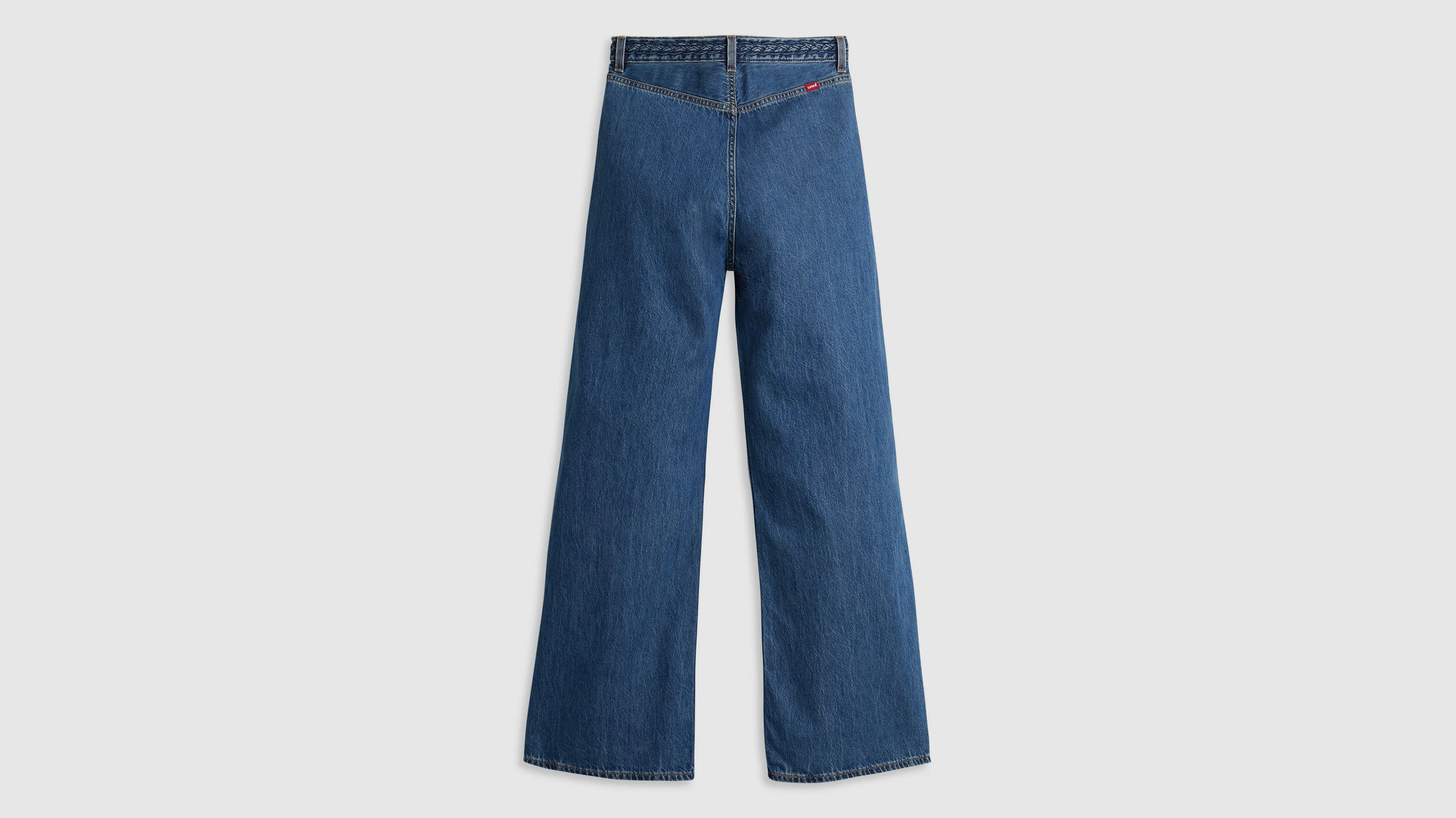 Women's Wide-Leg Braided Jeans - XNAUWBI