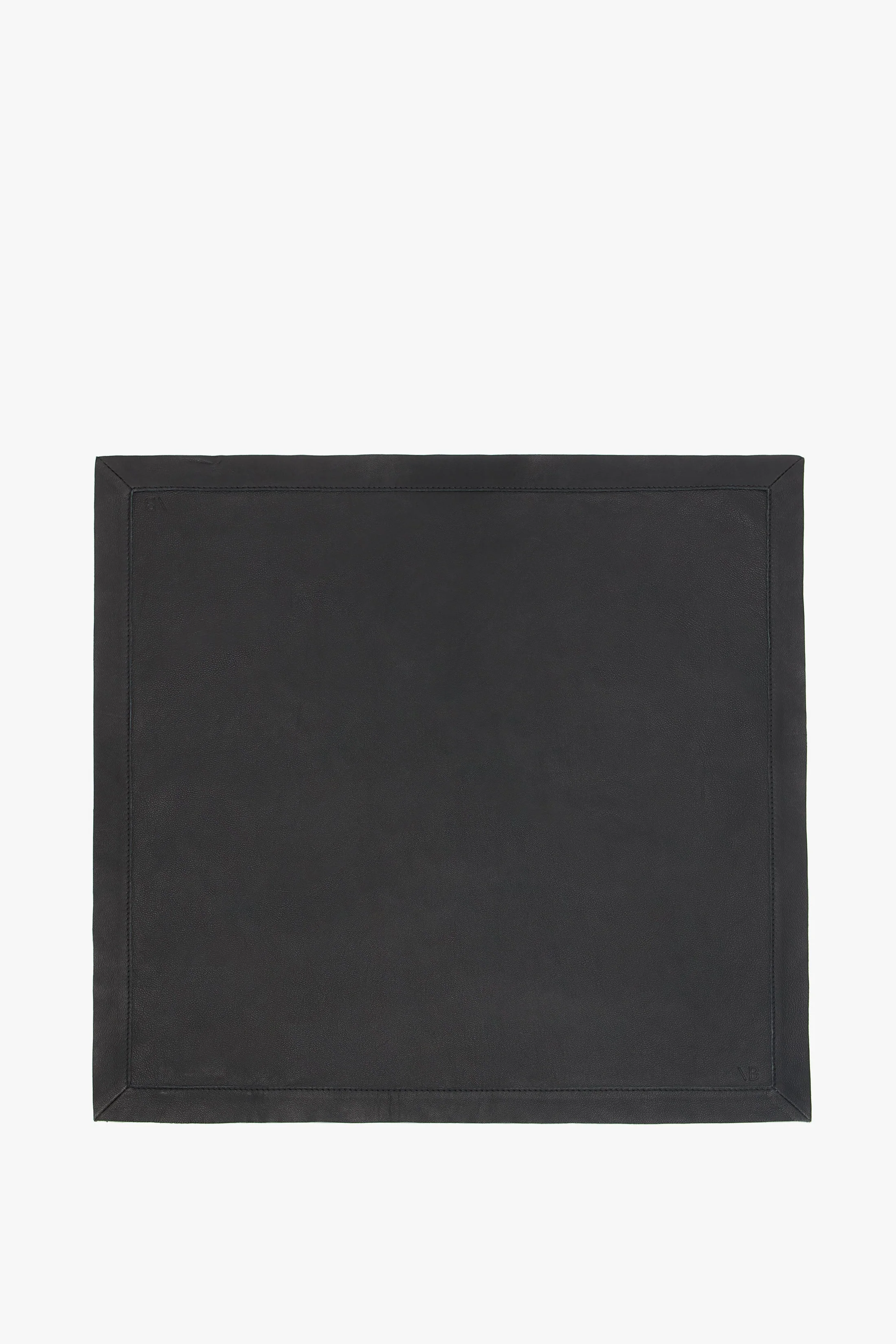 Leather Scarf In Black - XNAUWBI