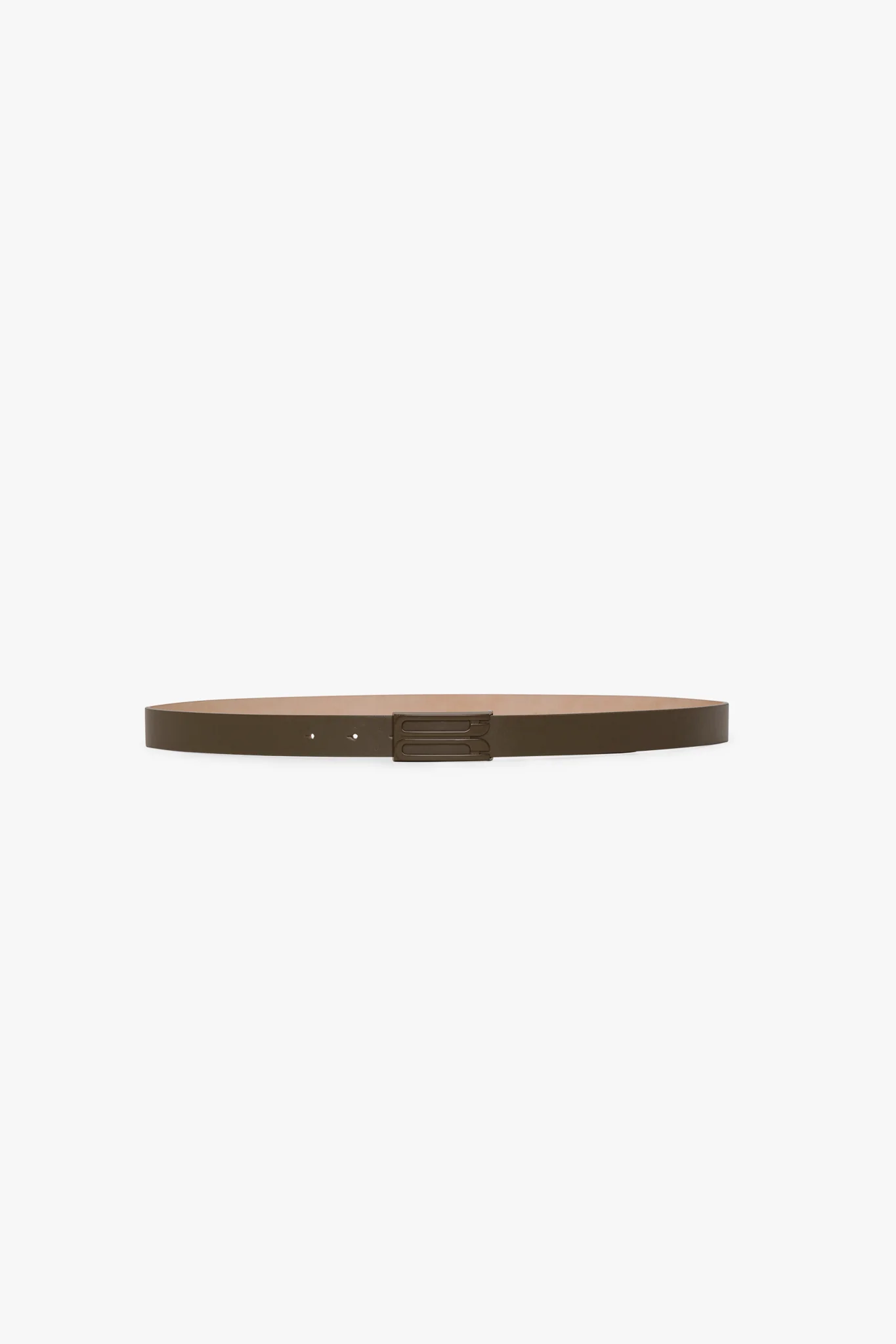 Tonal Dorian Belt In Dark Khaki Smooth Leather - XNAUWBI
