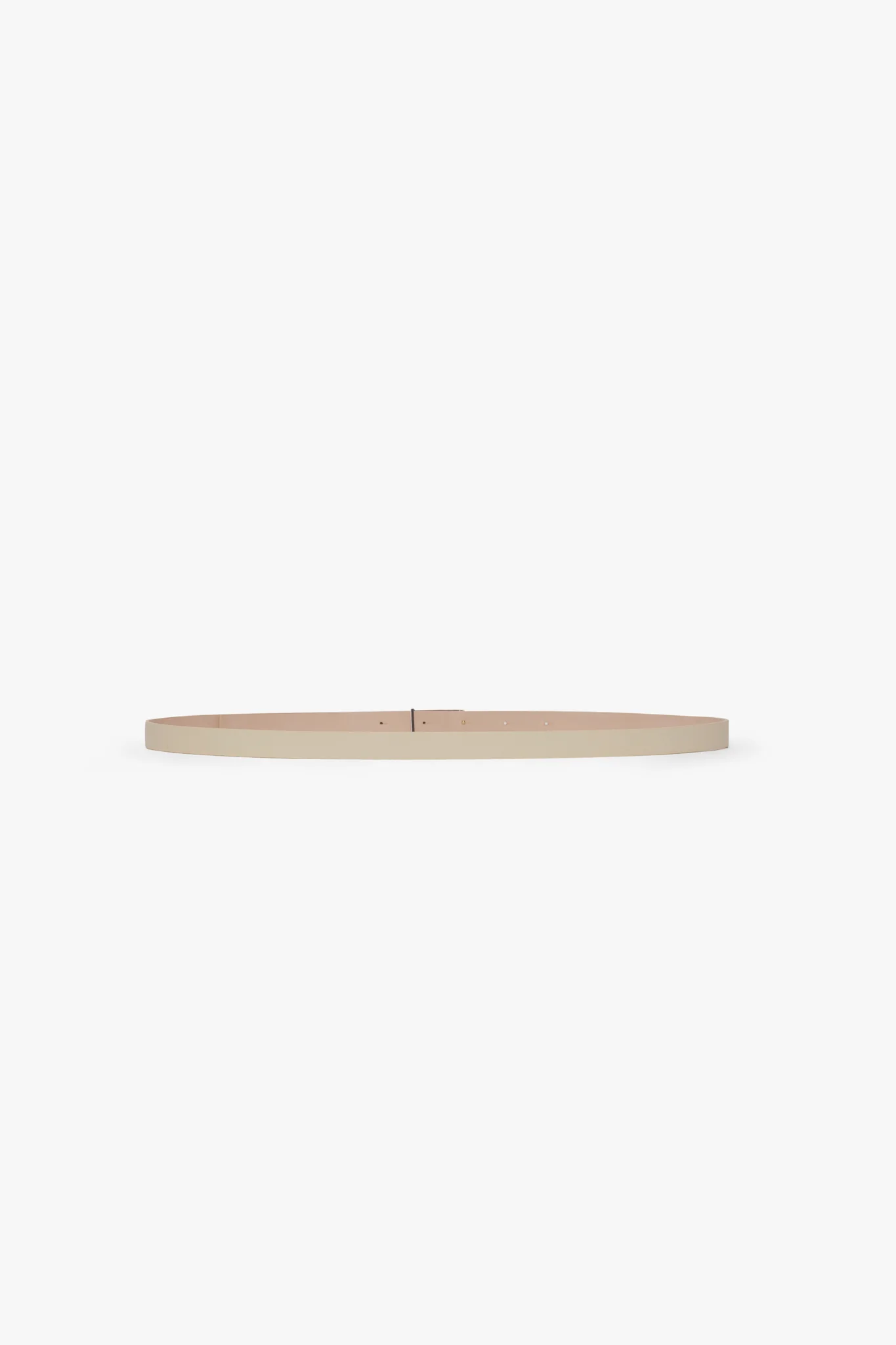 Tonal Micro Dorian Belt In Ivory Smooth Leather - XNAUWBI