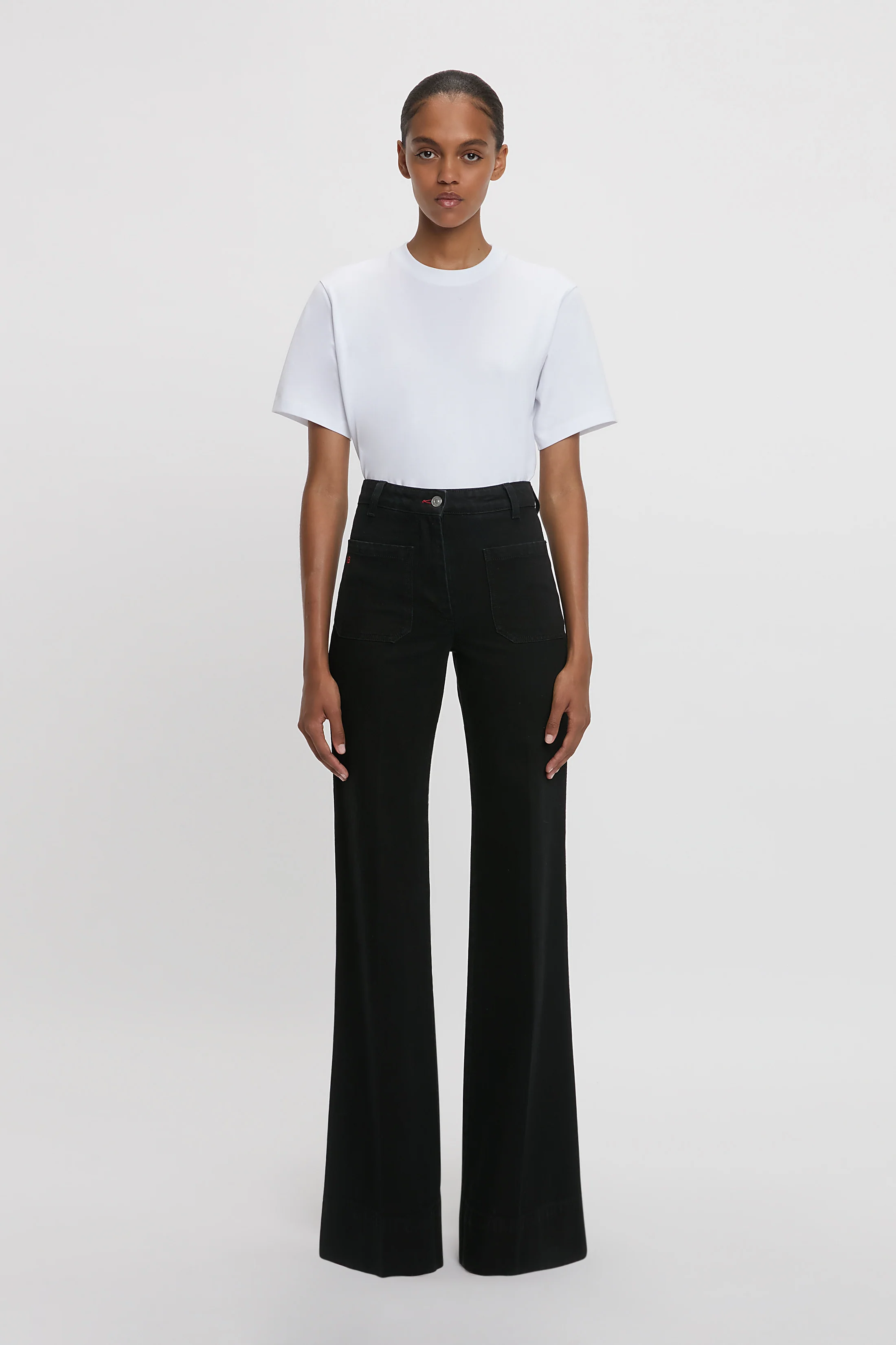 Alina Stretch Jean In Washed Black - XNAUWBI