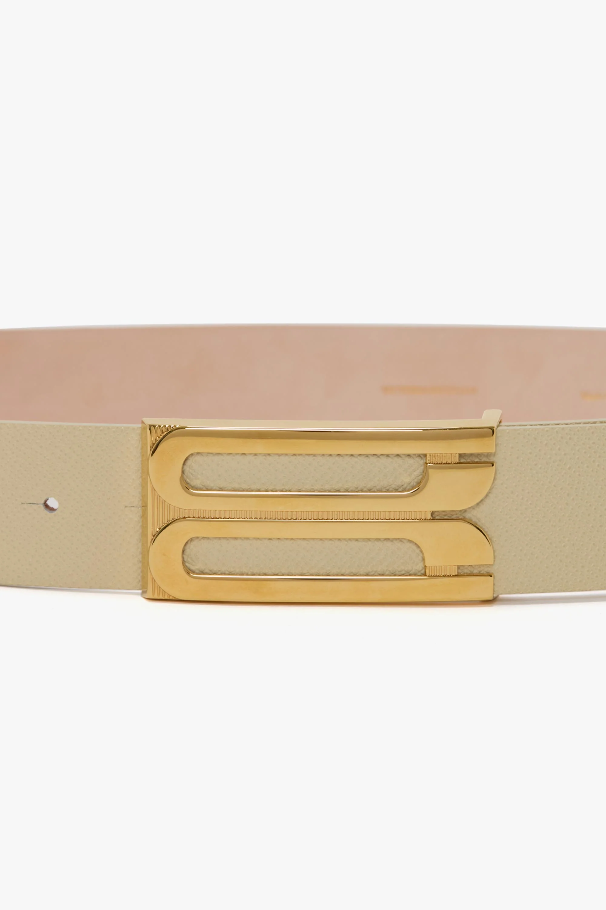 Jumbo Dorian Belt In Ivory Grained Leather - XNAUWBI