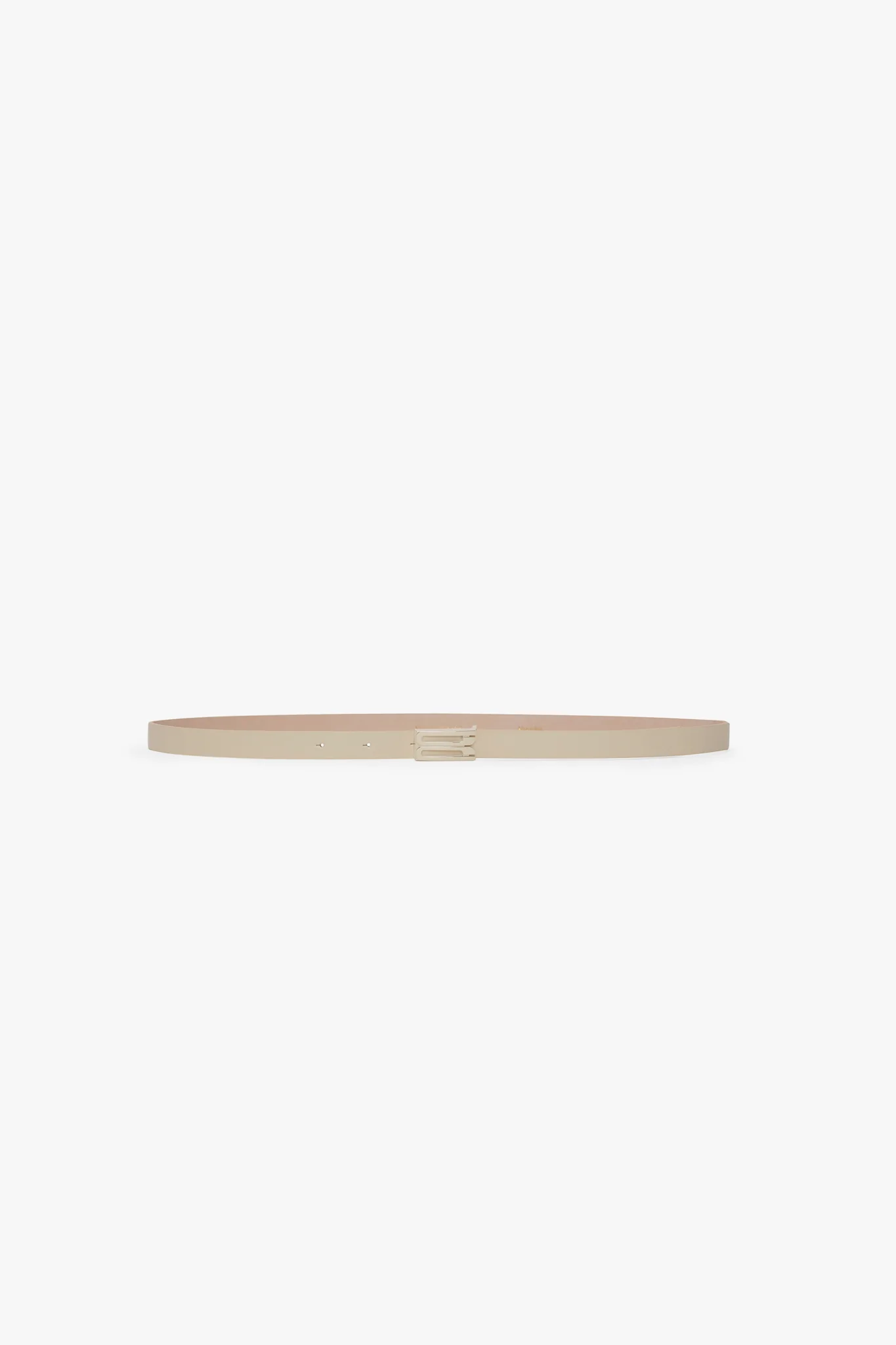 Tonal Micro Dorian Belt In Ivory Smooth Leather - XNAUWBI
