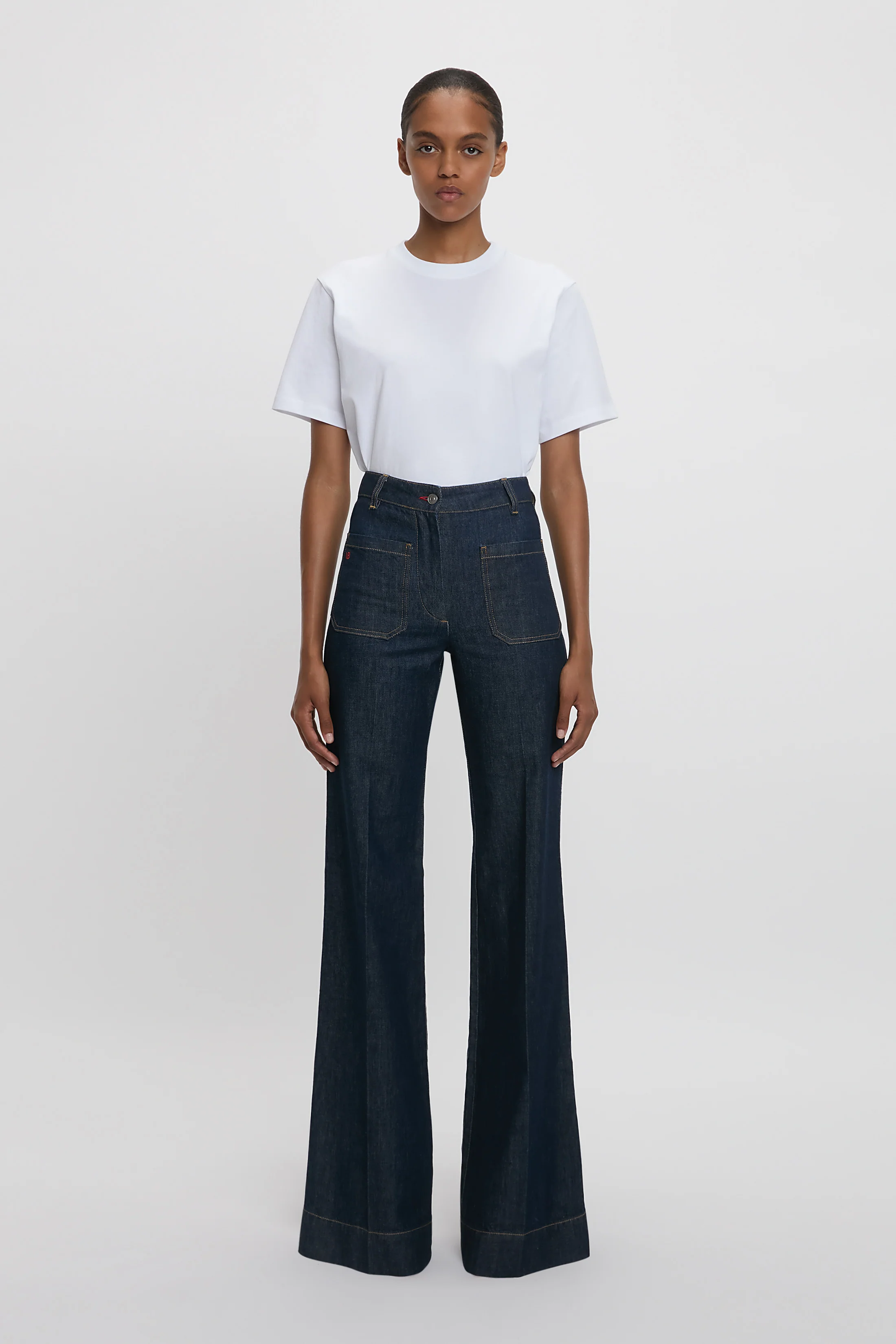 Alina Stretch High Waisted Jean In Indigo Rinse - XNAUWBI
