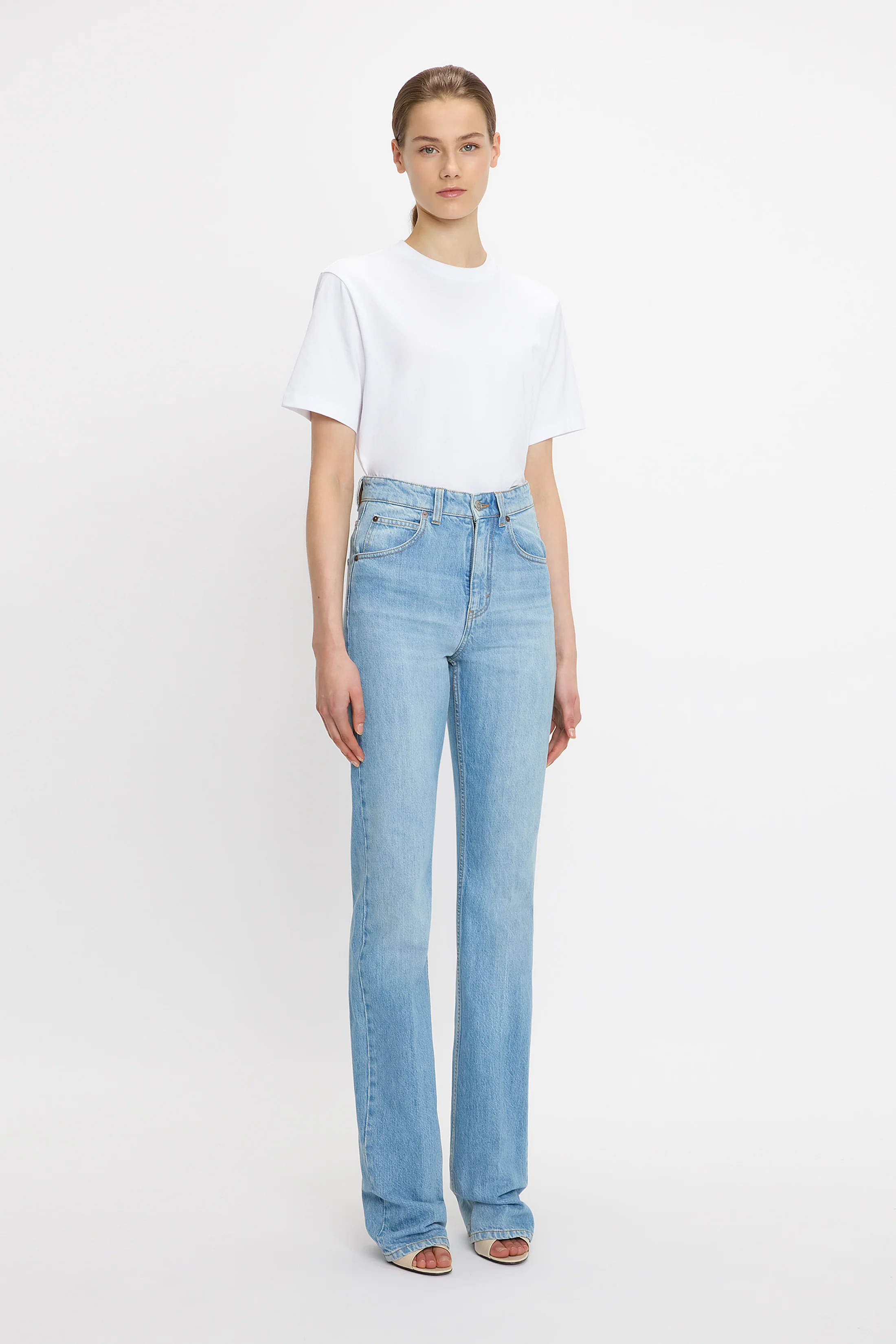 Julia Stretch Jean In Light Blue Wash - XNAUWBI