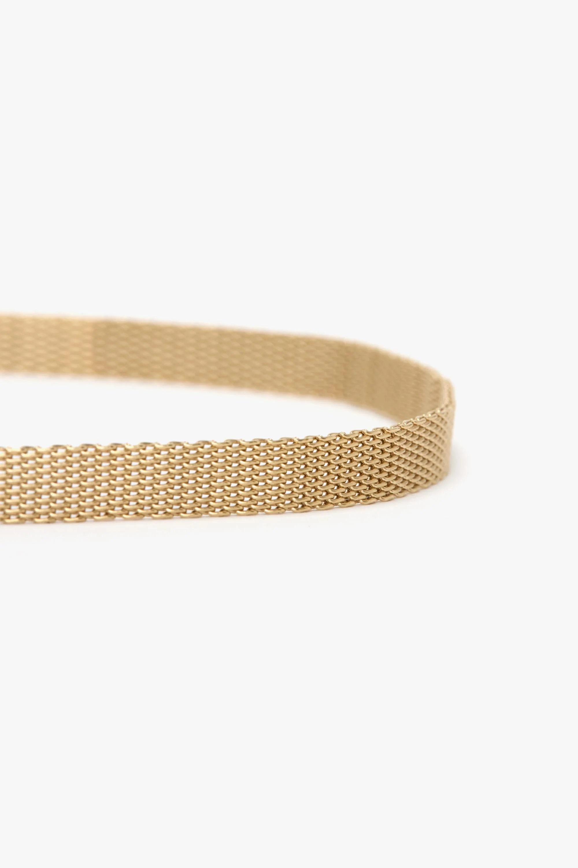 Brass Micro Dorian Belt In Light Gold - XNAUWBI