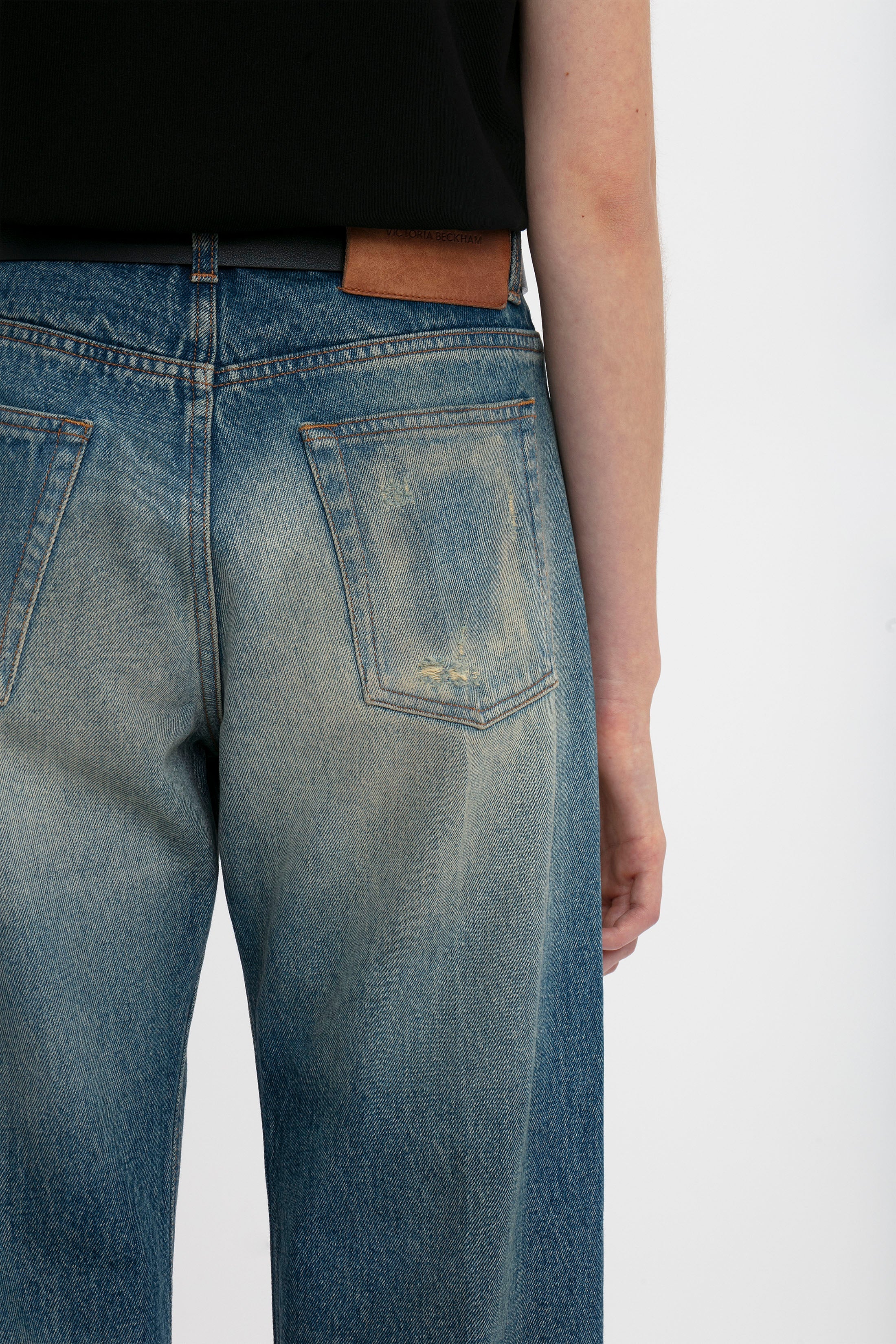 Straight Leg Jean In Antique Indigo Wash - XNAUWBI