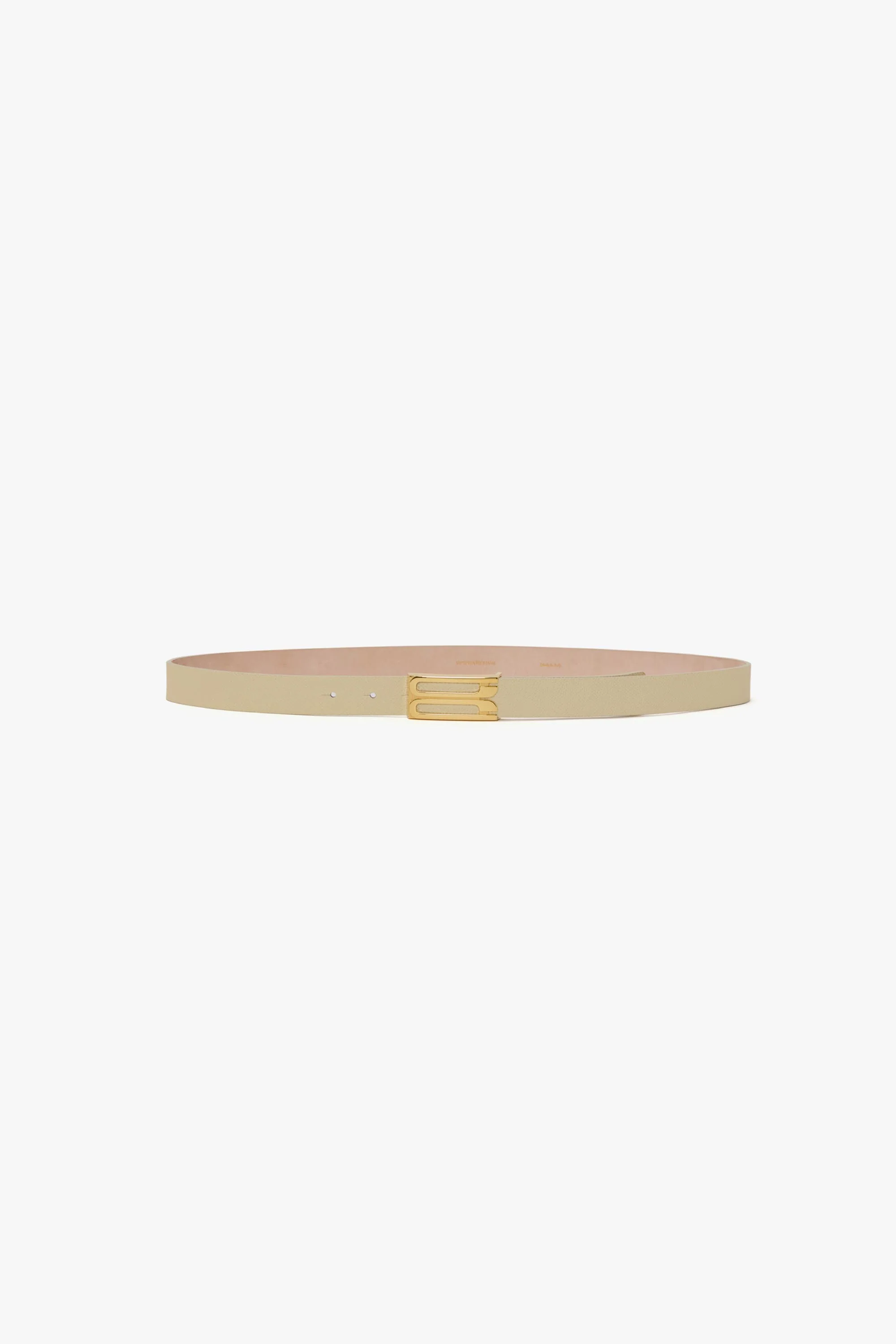 Dorian Belt In Ivory Grained Leather - XNAUWBI