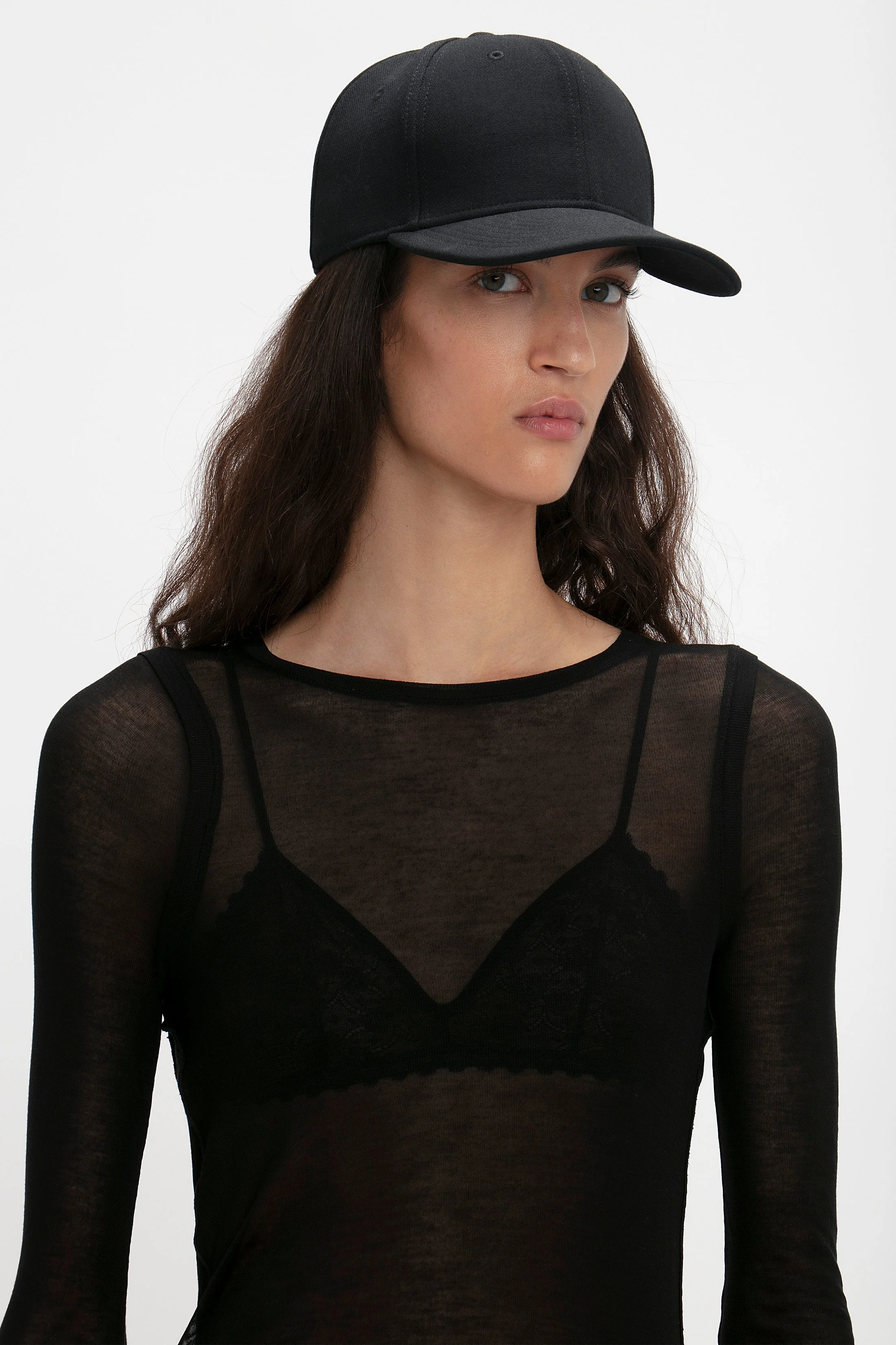 Logo Cap In Black - XNAUWBI
