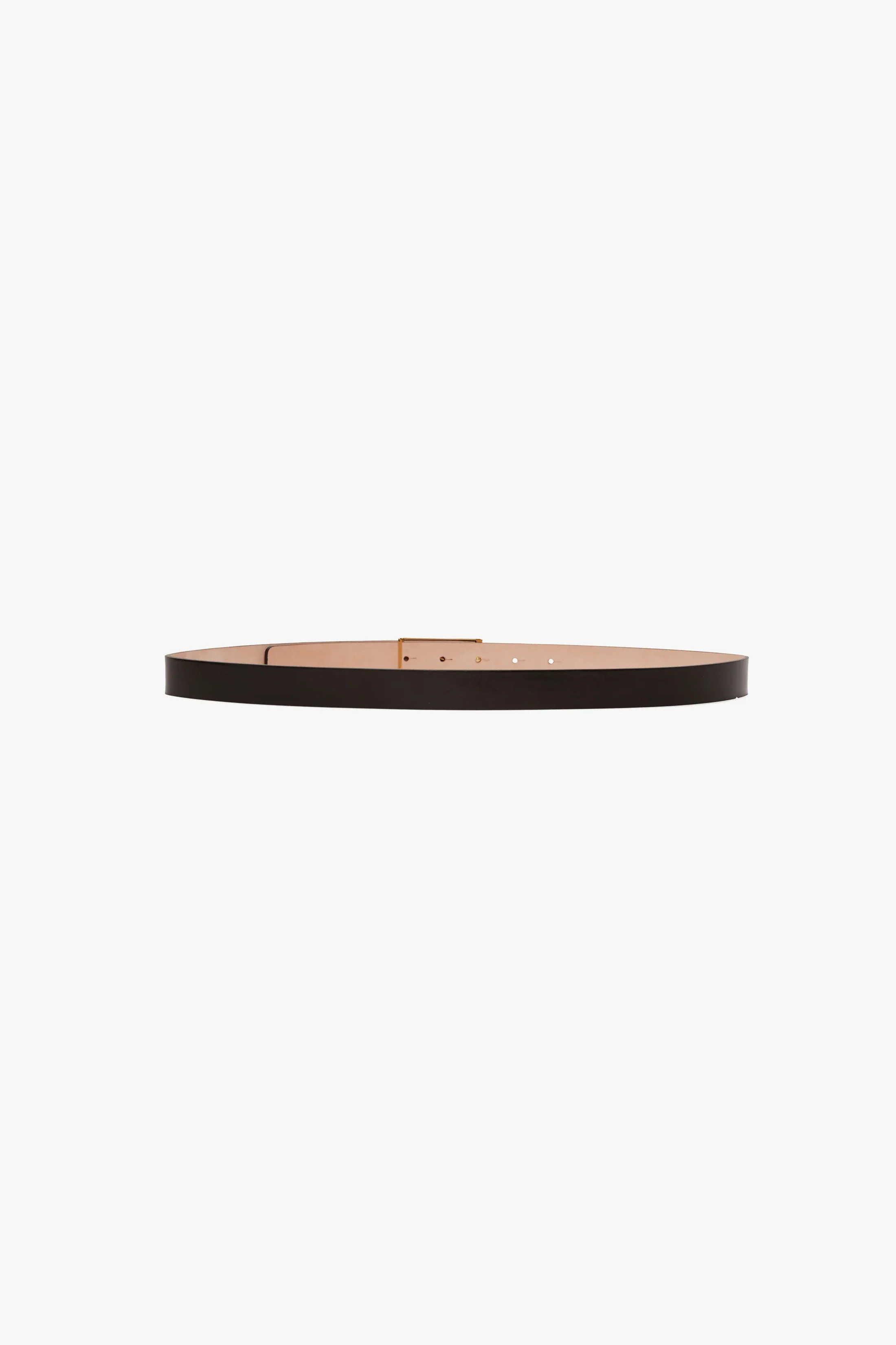 Dorian Belt In Black Glossed Leather - XNAUWBI
