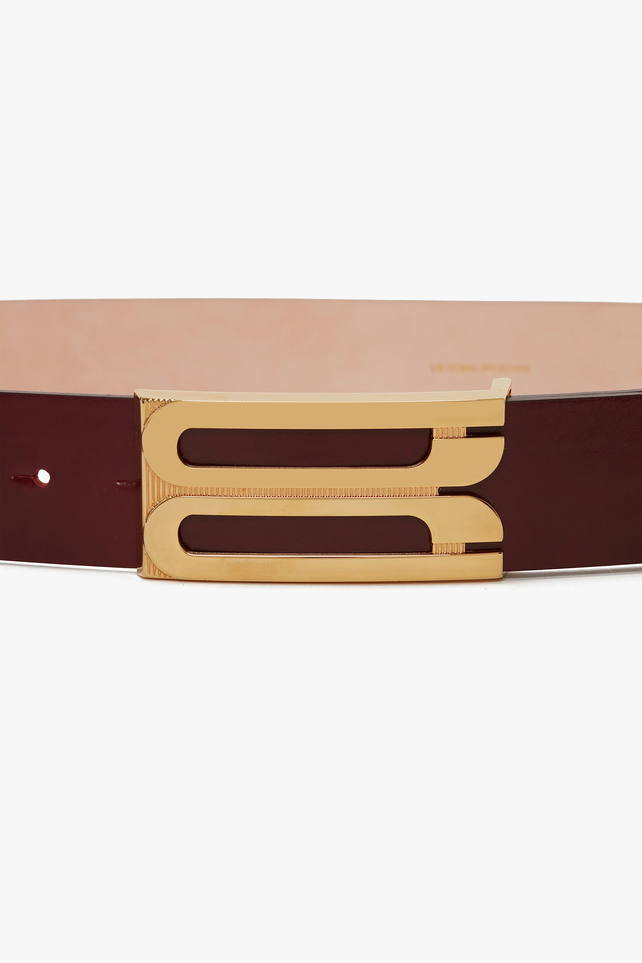 Jumbo Dorian Belt In Burgundy Glossed Leather - XNAUWBI