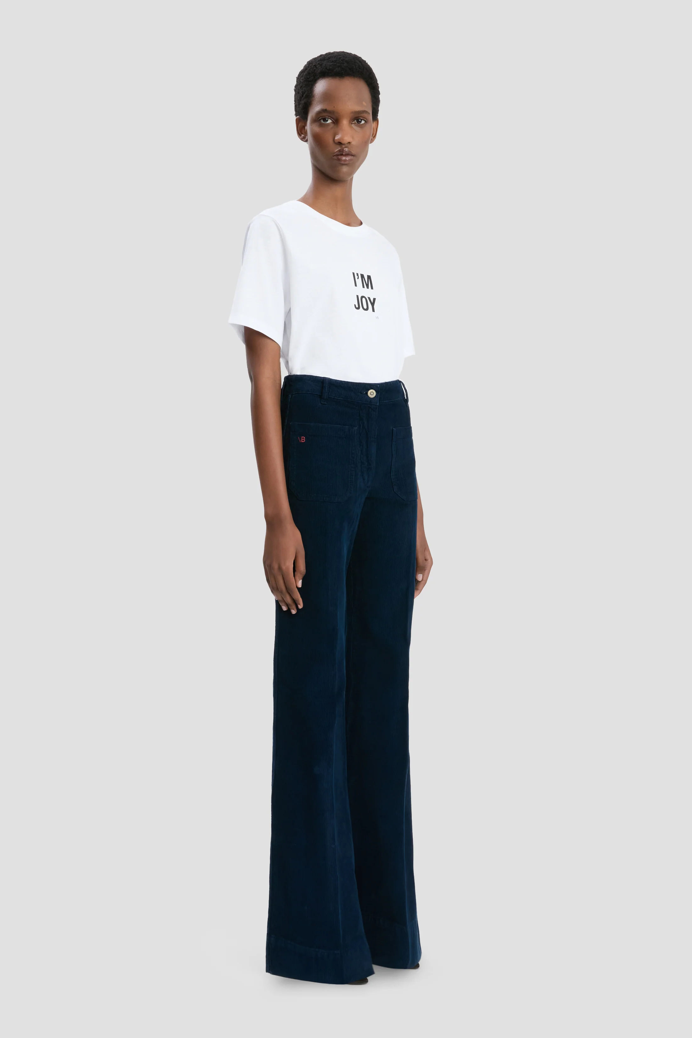 Alina Corduroy Jean In Indigo - XNAUWBI