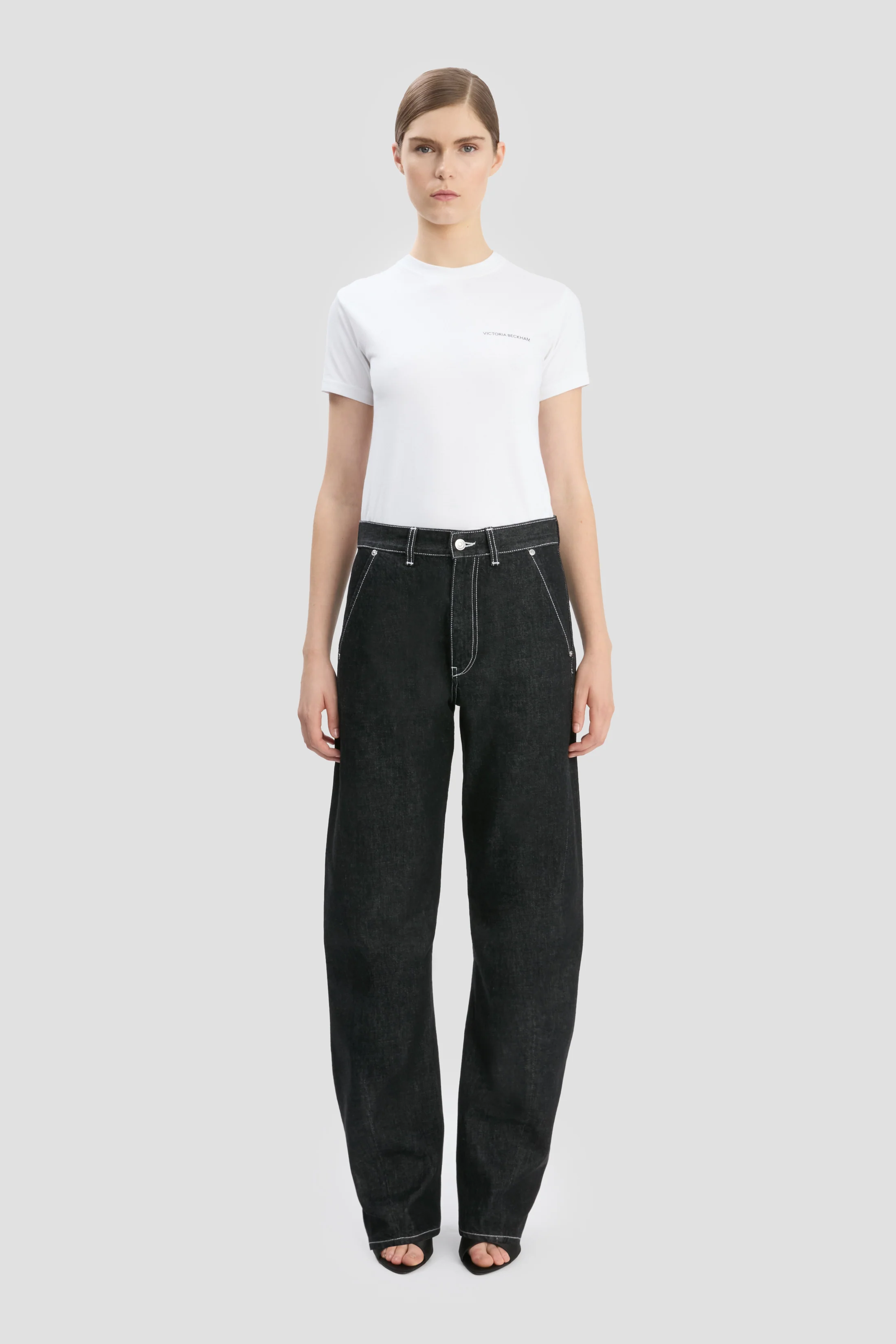 Twisted Slouch Jean In Washed Black - XNAUWBI