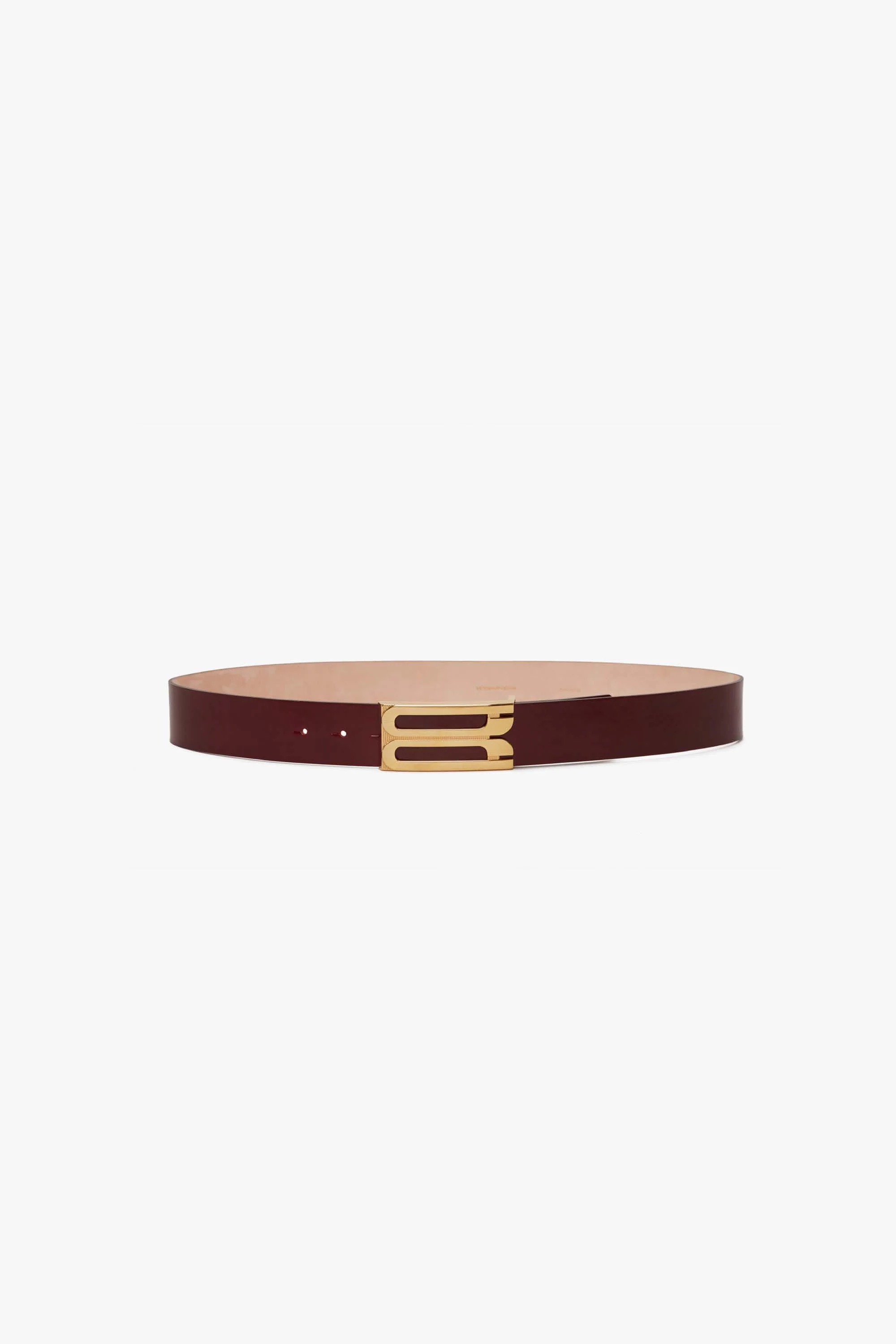 Jumbo Dorian Belt In Burgundy Glossed Leather - XNAUWBI