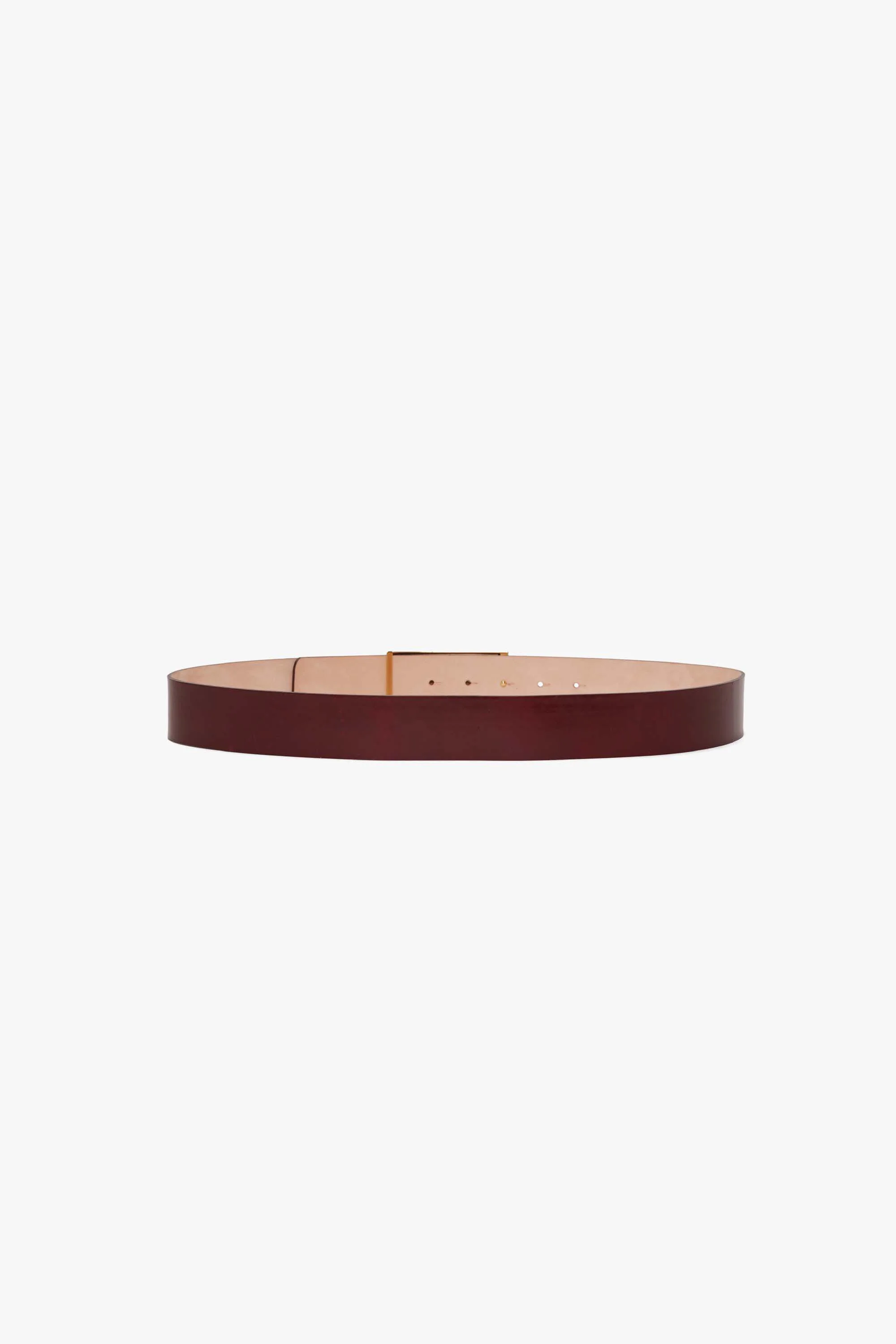 Jumbo Dorian Belt In Burgundy Glossed Leather - XNAUWBI