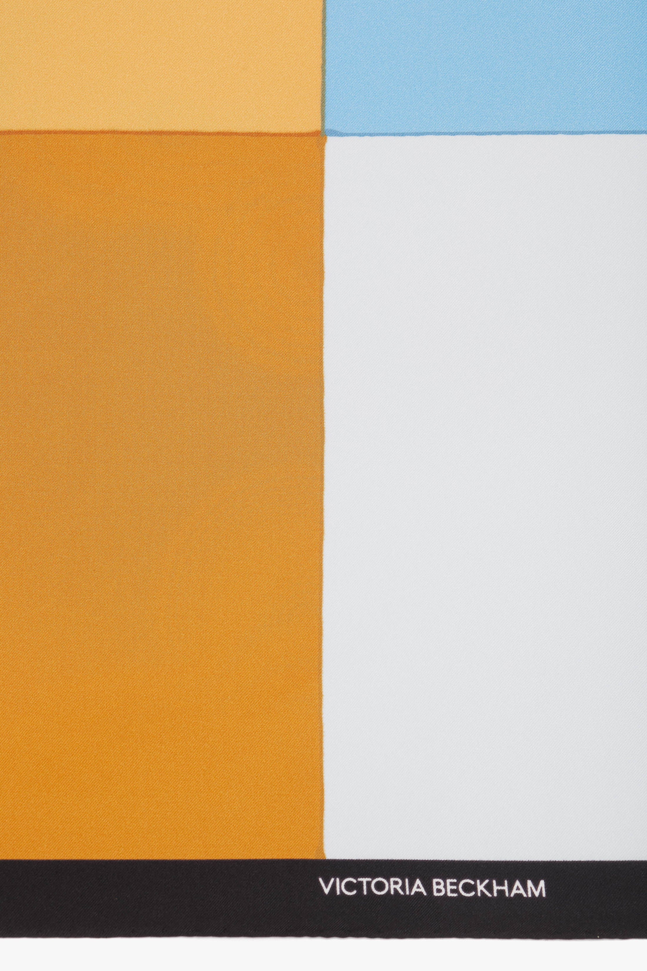 Colour Block Silk Scarf In Marina - XNAUWBI