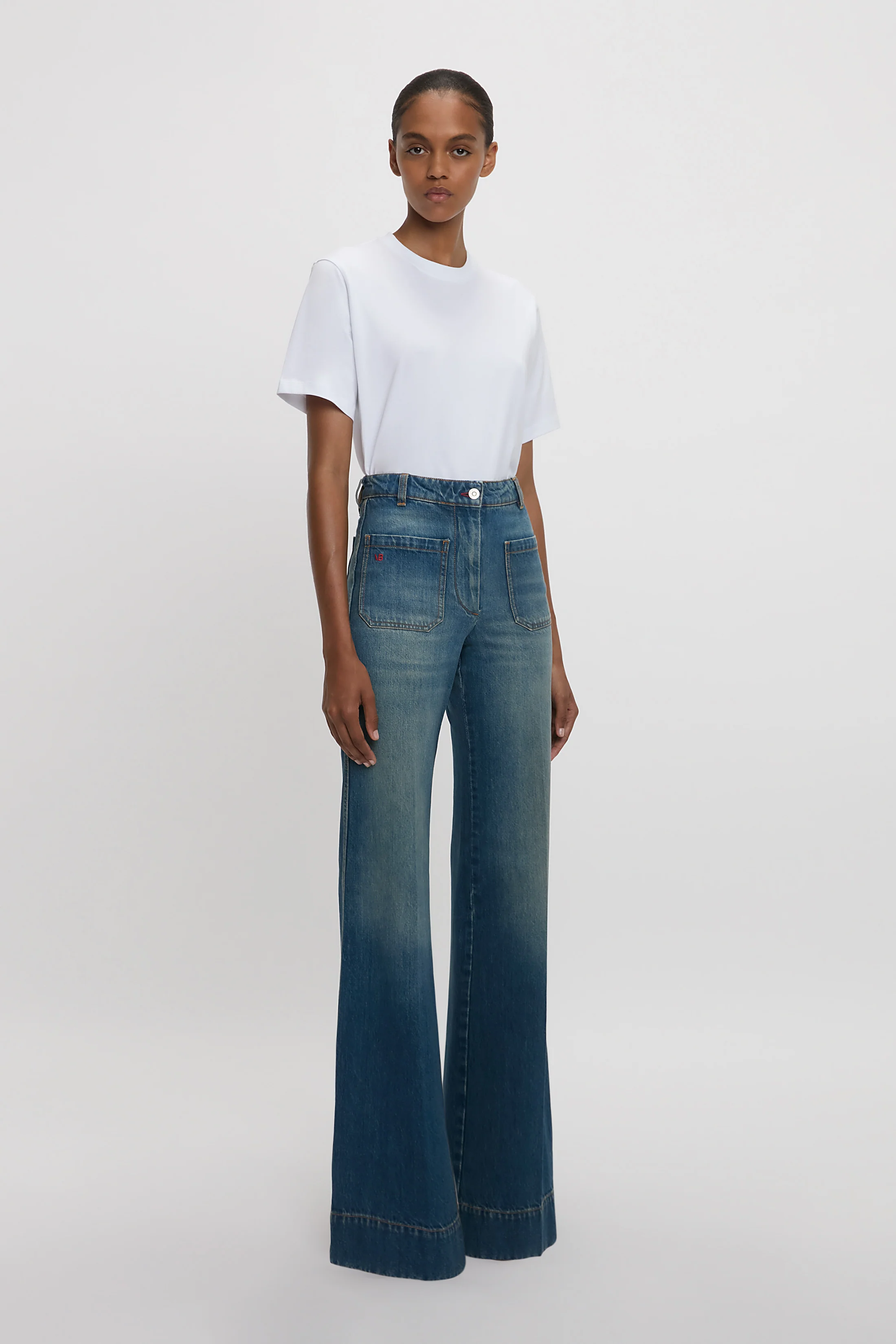 Alina Stretch Jean In Mid Blue - XNAUWBI