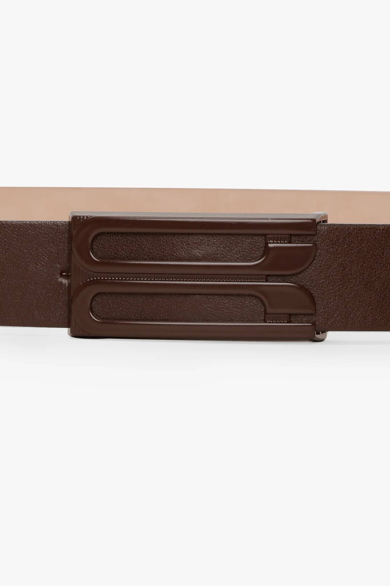 Tonal Dorian Belt In Dark Brown Smooth Leather - XNAUWBI