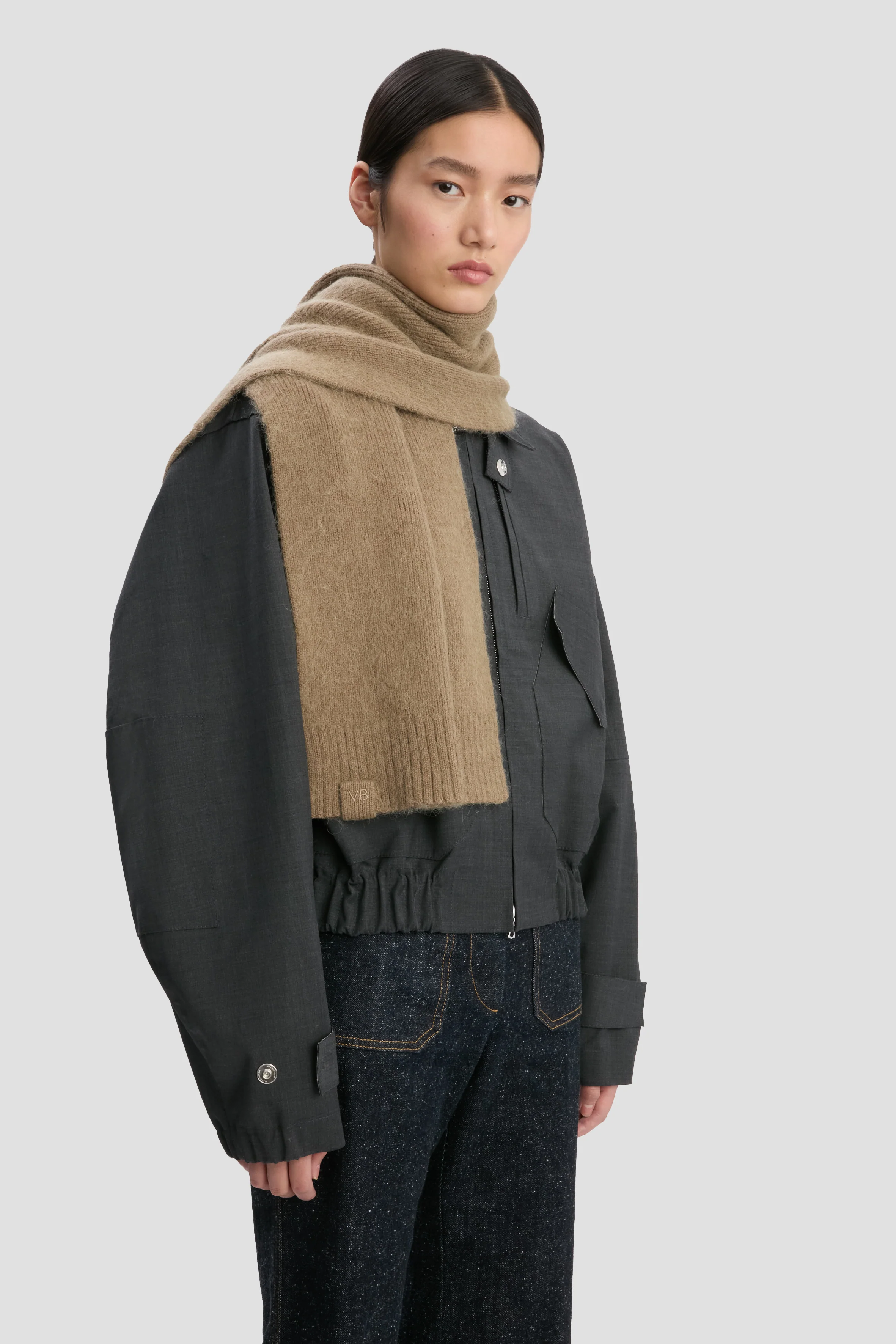 Alpaca Scarf In Antique Wood - XNAUWBI