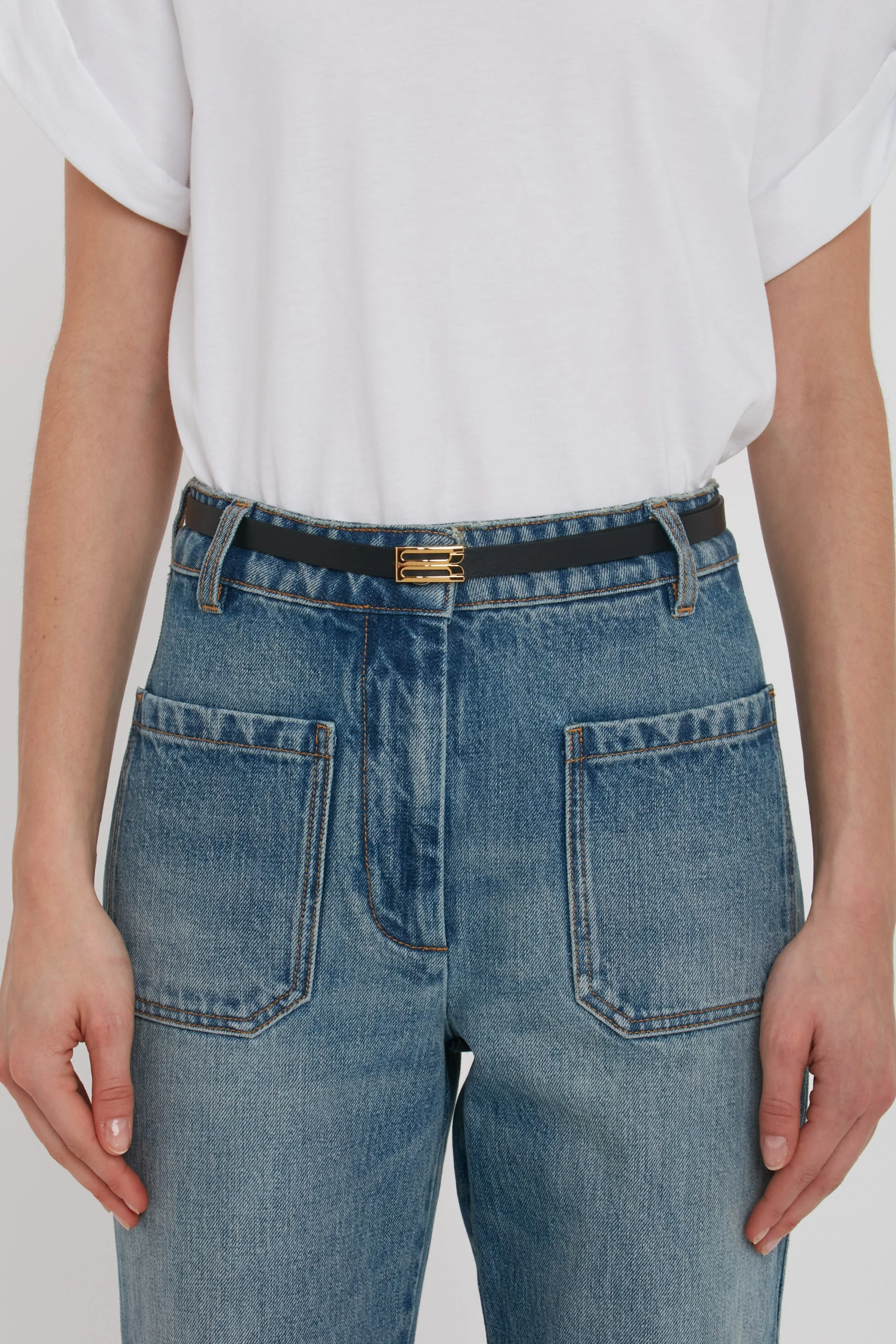 Micro Dorian Belt In Black Leather - XNAUWBI