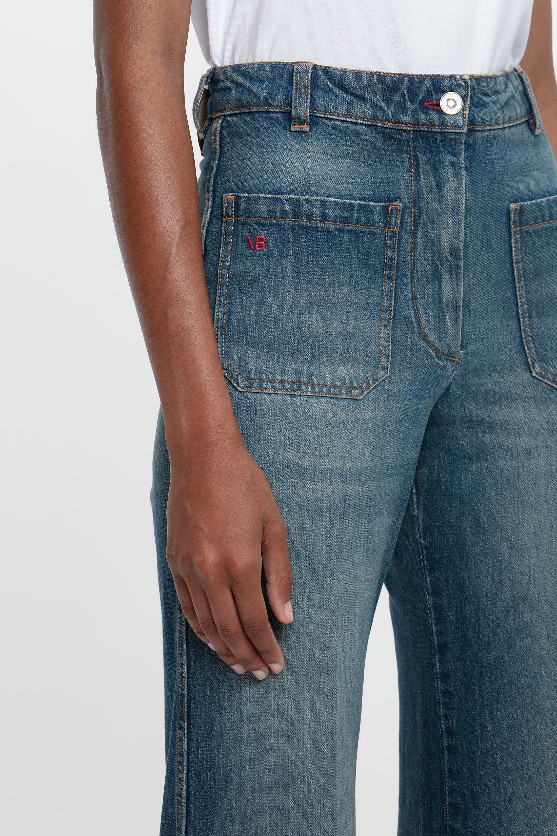 Alina Stretch Jean In Mid Blue - XNAUWBI