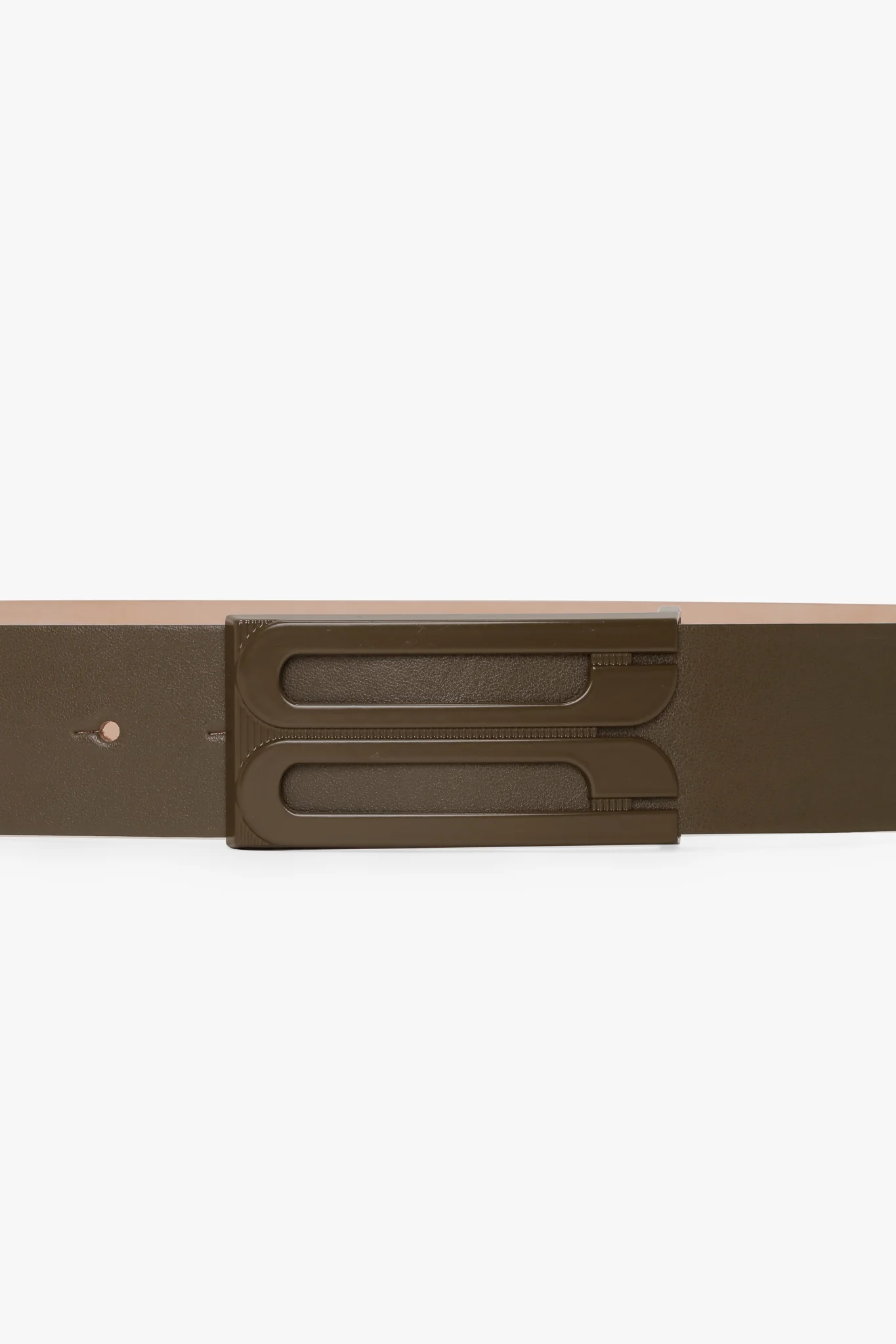 Tonal Jumbo Dorian Belt In Dark Khaki Smooth Leather - XNAUWBI