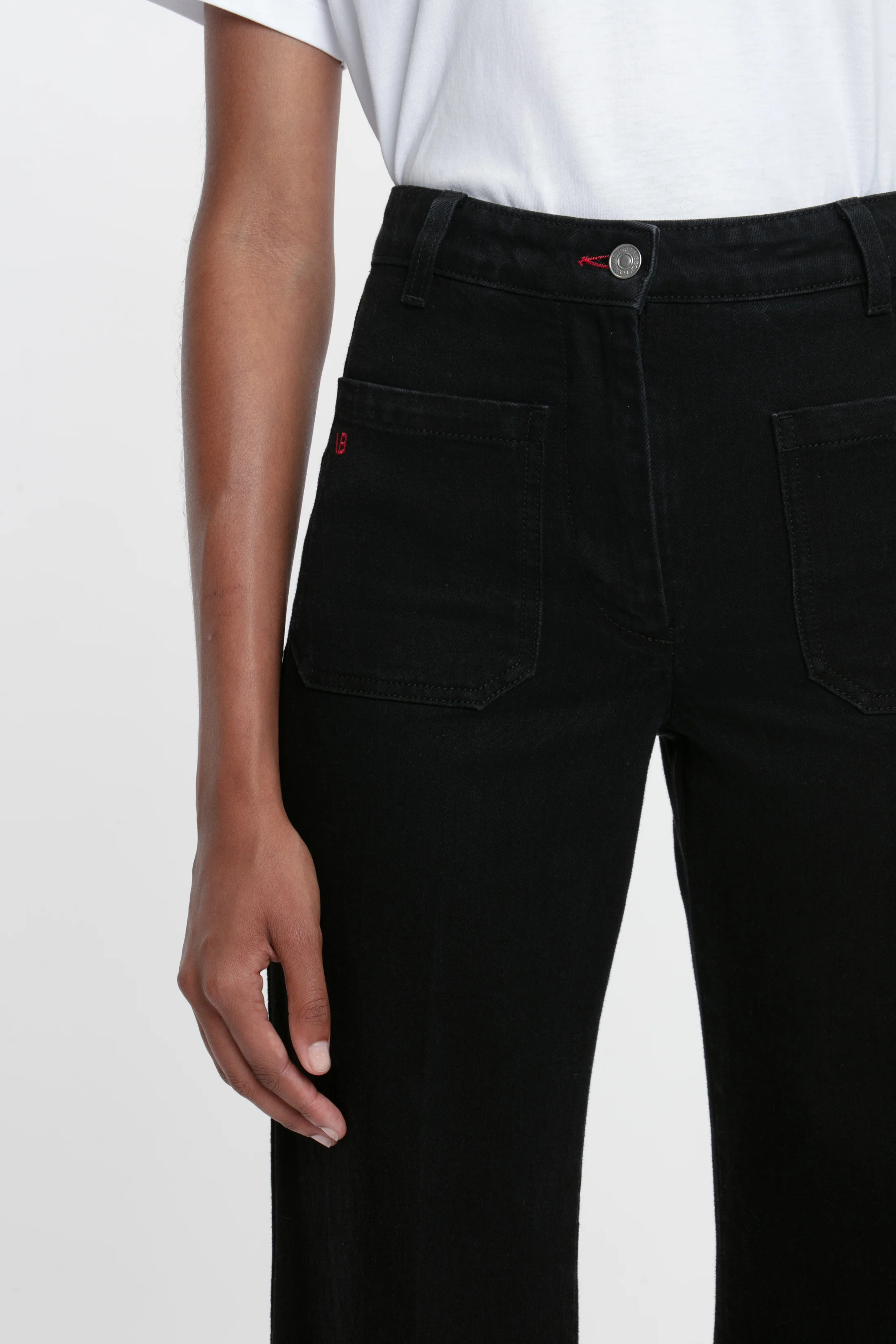 Alina Stretch Jean In Washed Black - XNAUWBI