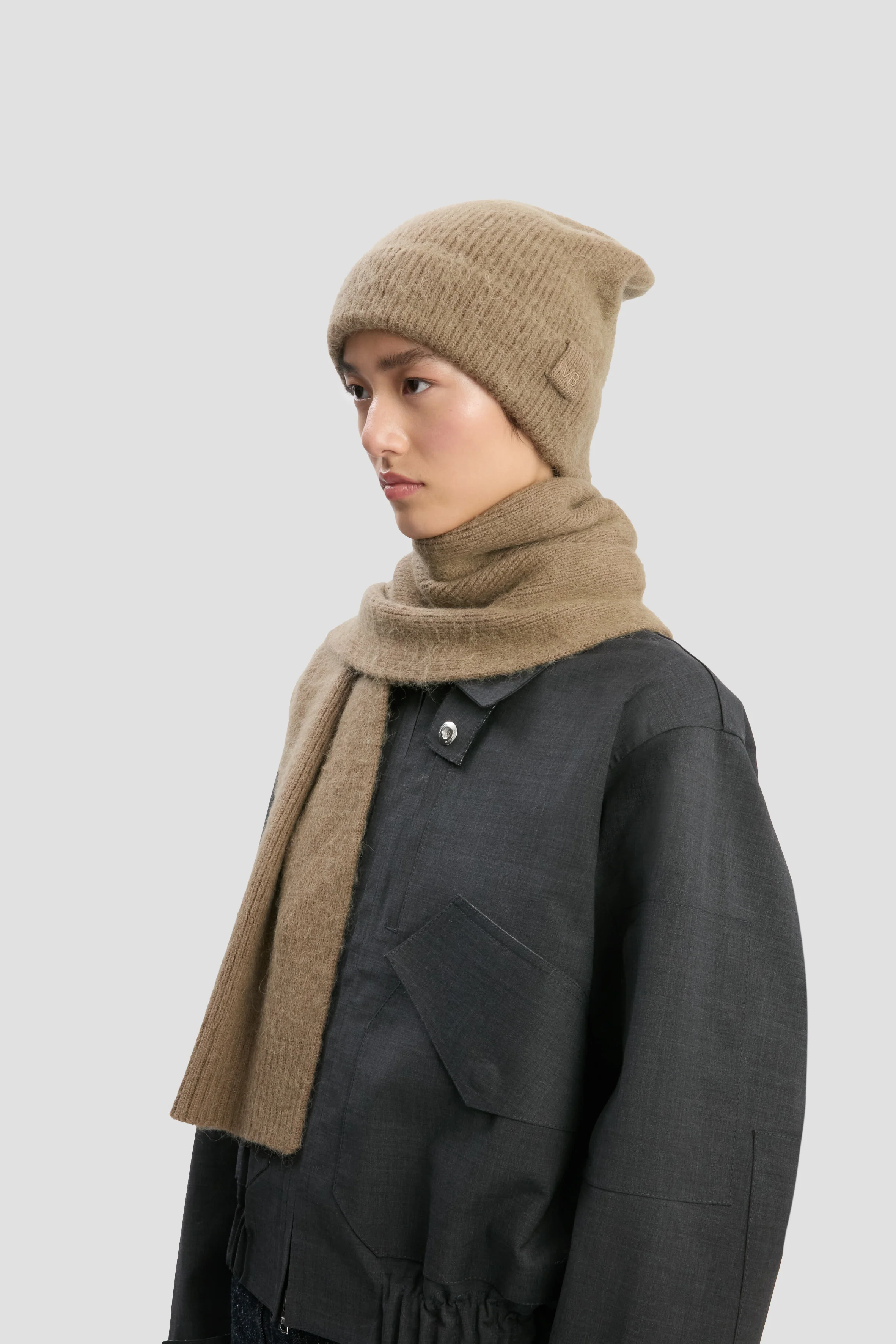Alpaca Hat In Antique Wood - XNAUWBI