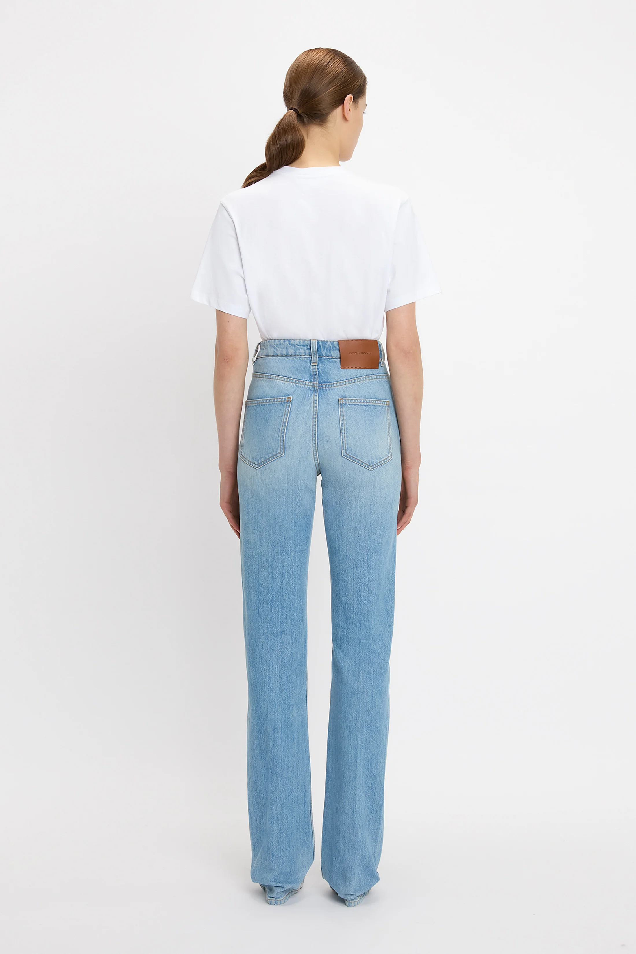 Julia Stretch Jean In Light Blue Wash - XNAUWBI
