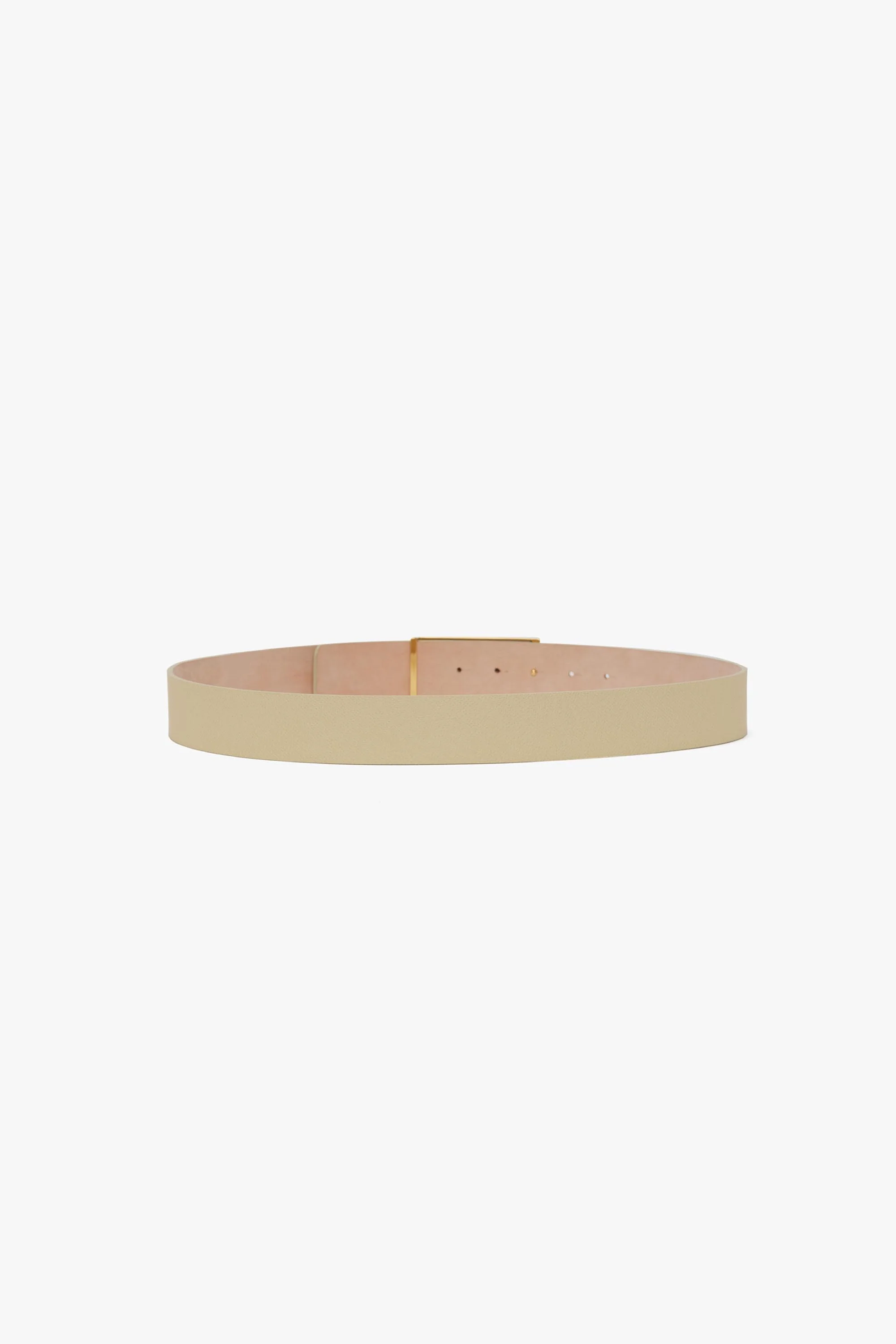 Jumbo Dorian Belt In Ivory Grained Leather - XNAUWBI