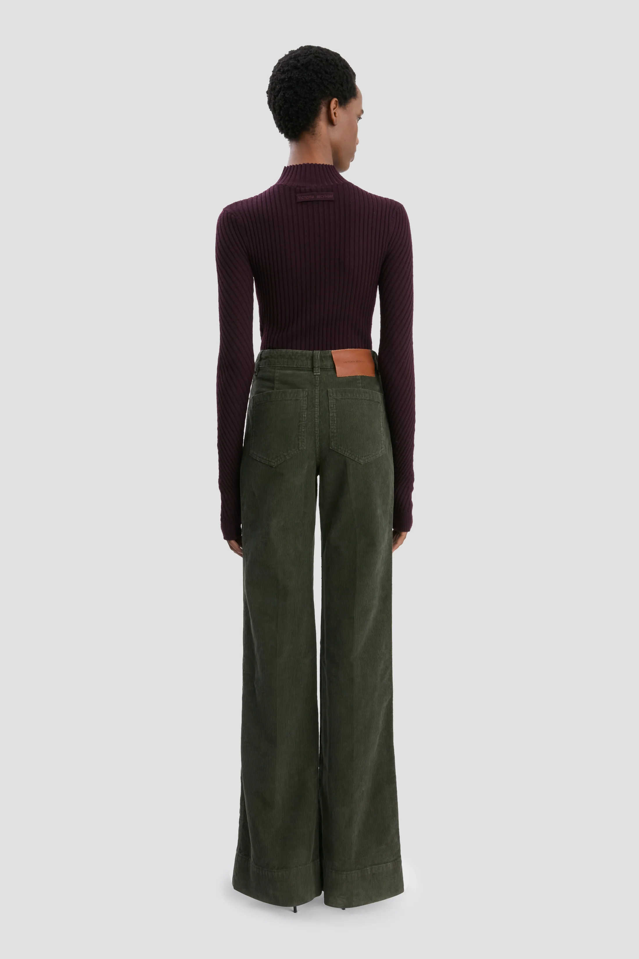 Alina Corduroy Jean In Khaki - XNAUWBI
