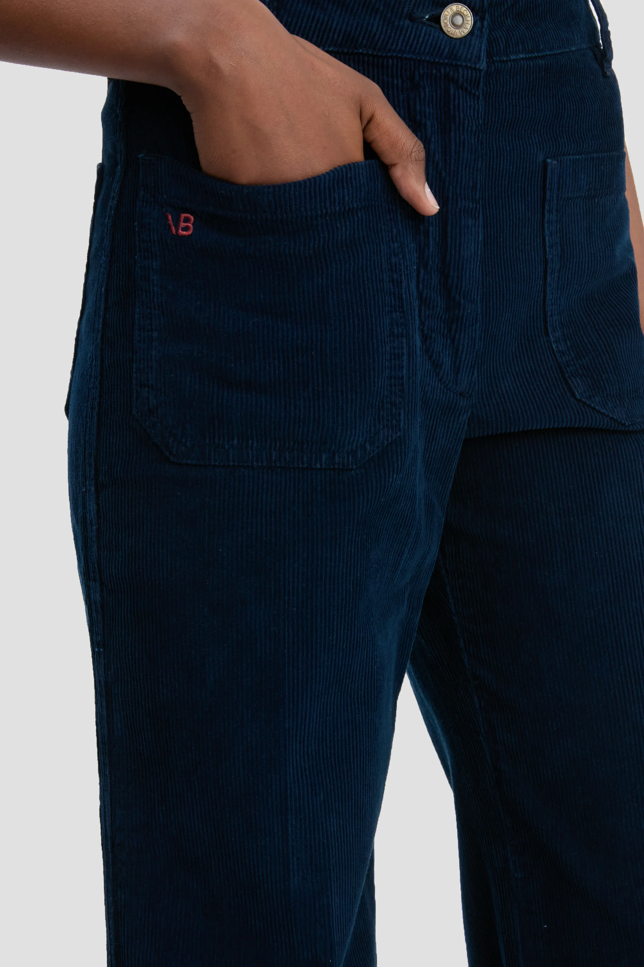Alina Corduroy Jean In Indigo - XNAUWBI