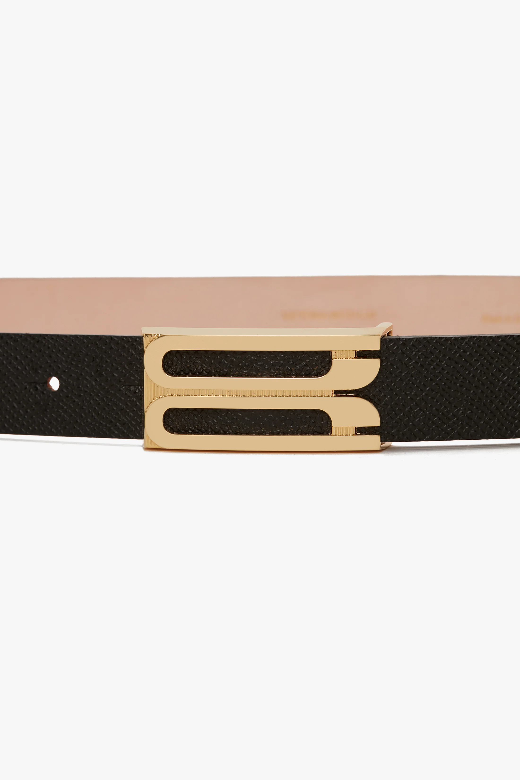 Dorian Belt In Black Grained Leather - XNAUWBI