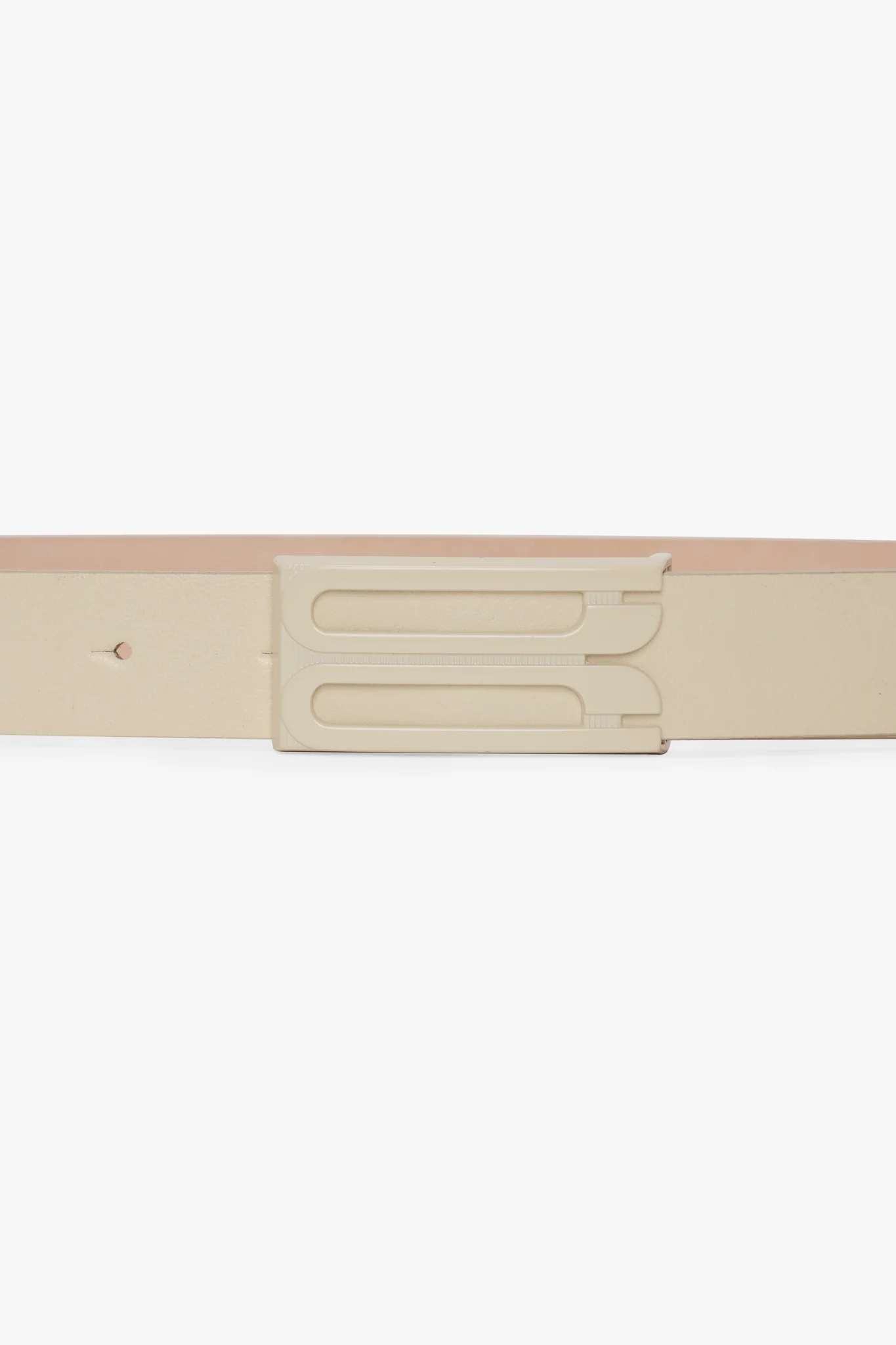 Tonal Dorian Belt In Ivory Smooth Leather - XNAUWBI