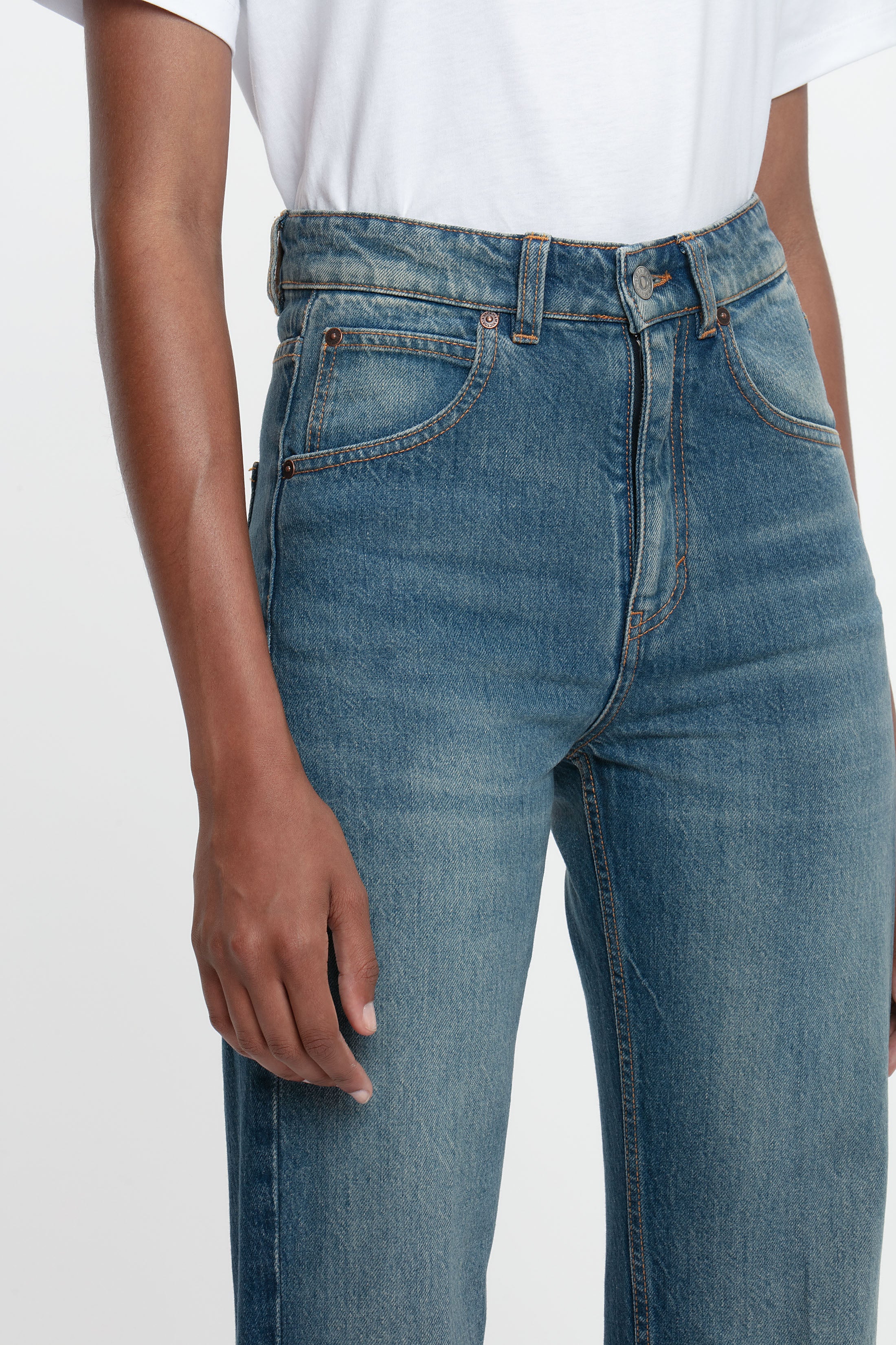 Julia Stretch Jean In Mid Blue - XNAUWBI