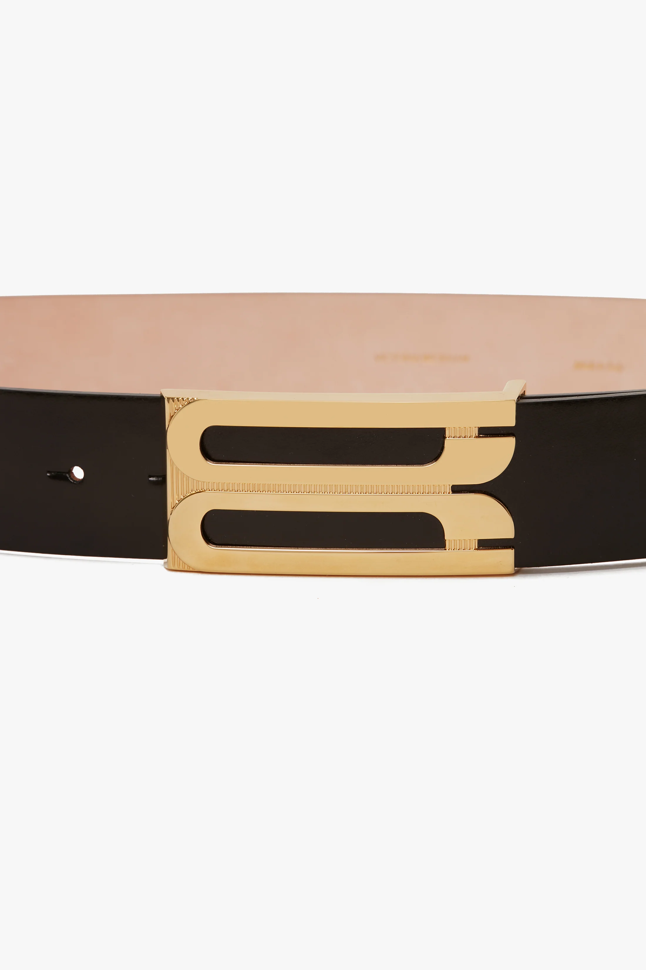 Jumbo Dorian Belt In Black Glossed Leather - XNAUWBI