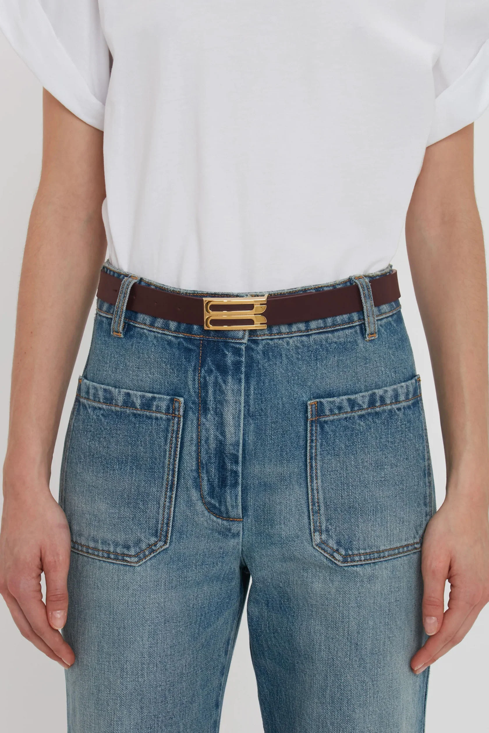 Exclusive Dorian Belt In Burgundy Leather - XNAUWBI