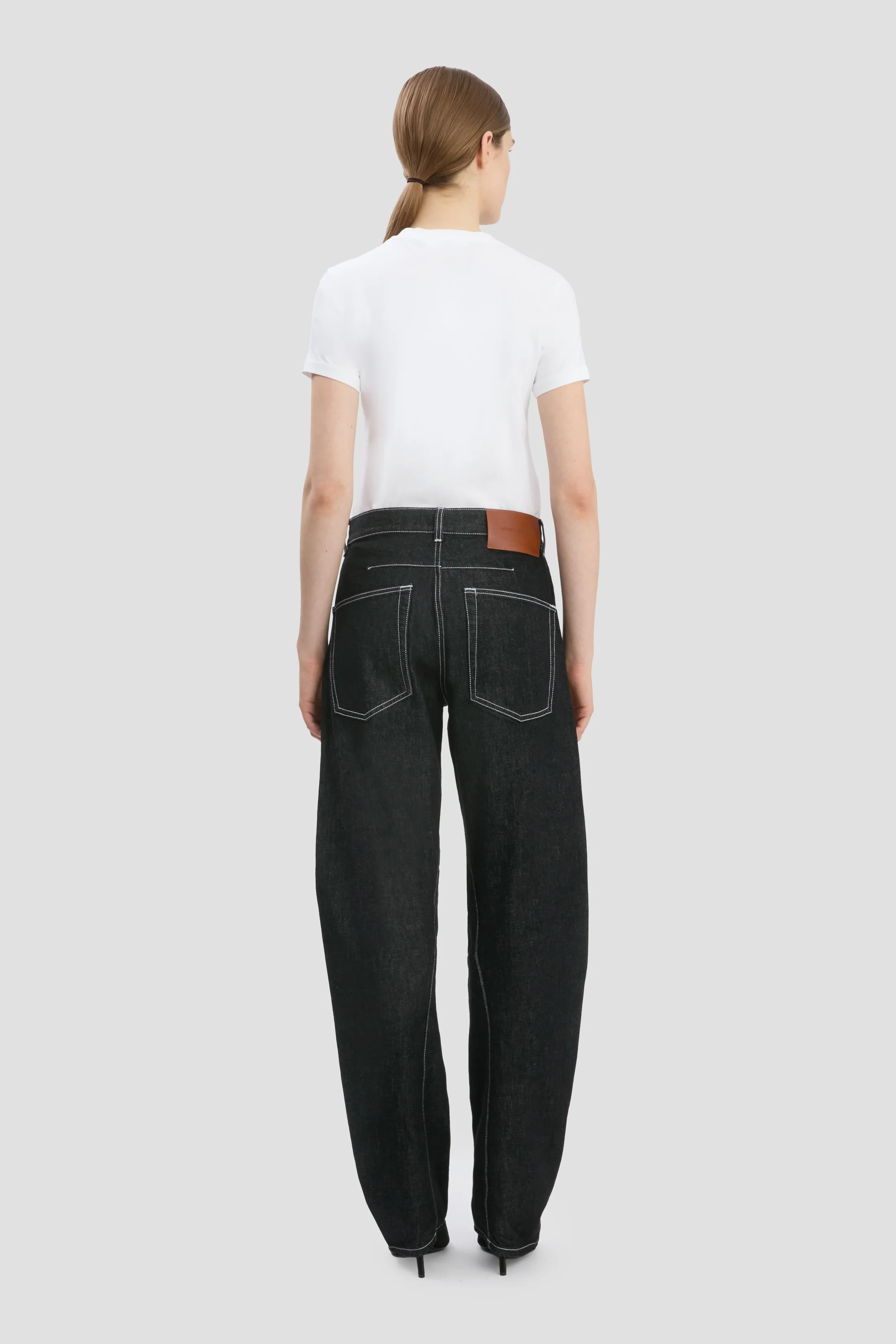 Twisted Slouch Jean In Washed Black - XNAUWBI