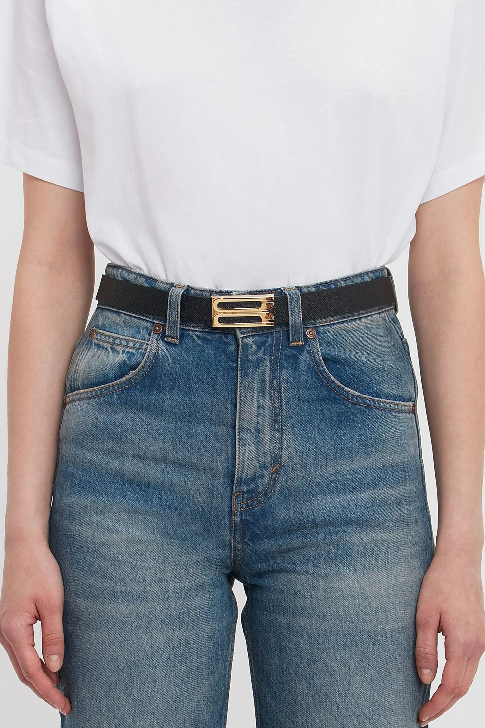 Dorian Belt In Black Grained Leather - XNAUWBI