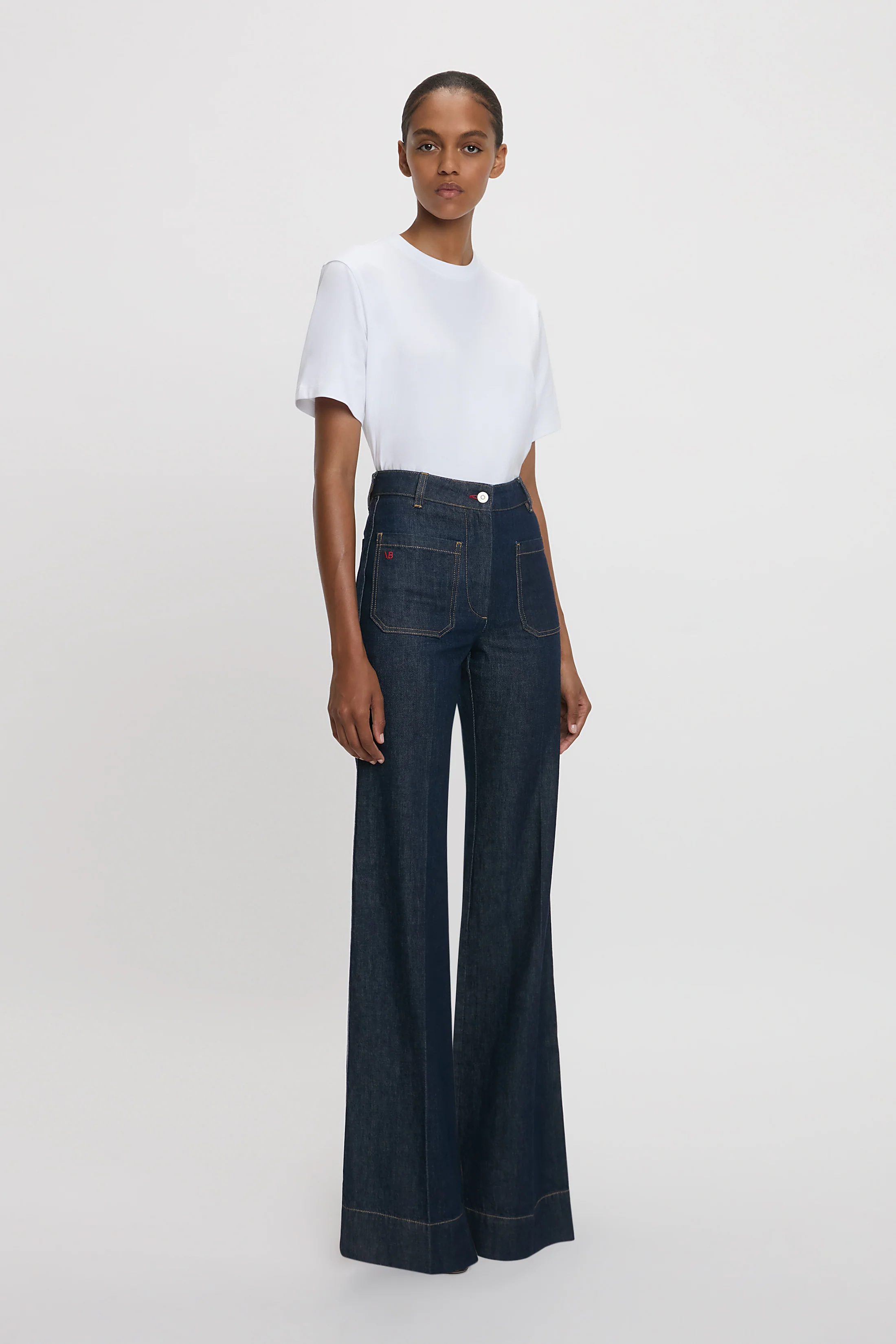 Alina Stretch High Waisted Jean In Indigo Rinse - XNAUWBI