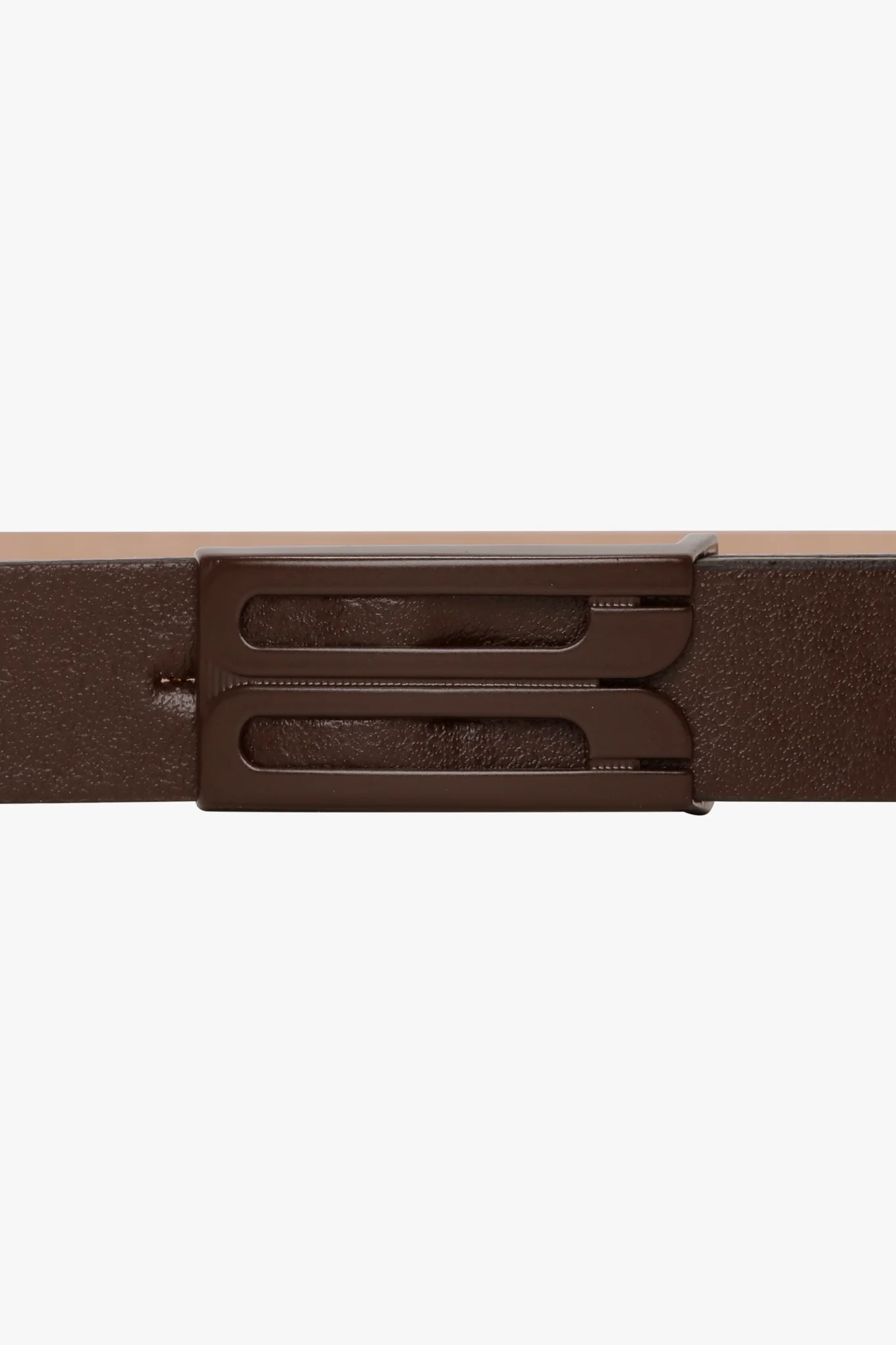 Tonal Micro Dorian Belt In Dark Brown Smooth Leather - XNAUWBI