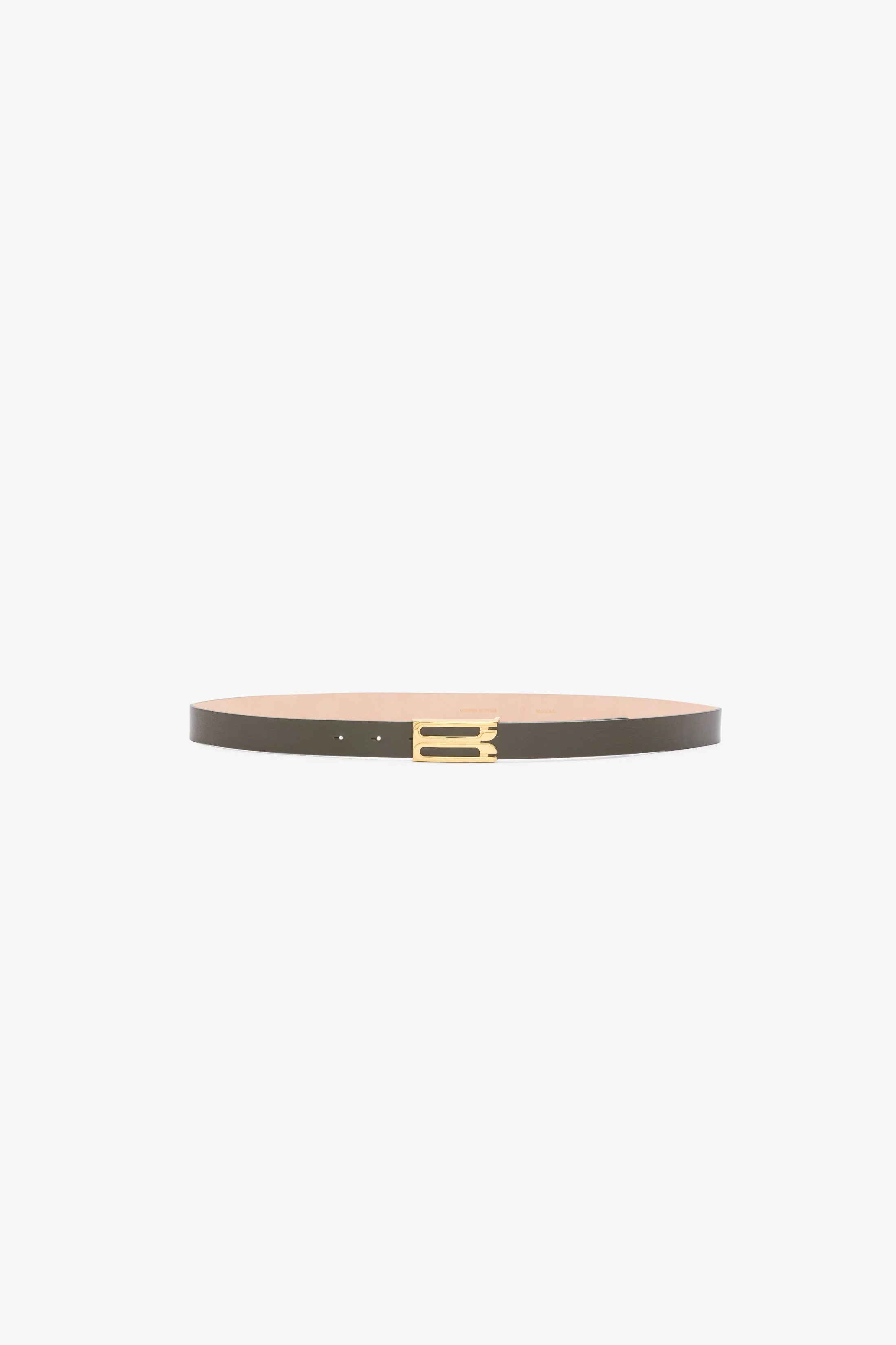 Dorian Belt In Dark Olive Smooth Leather - XNAUWBI