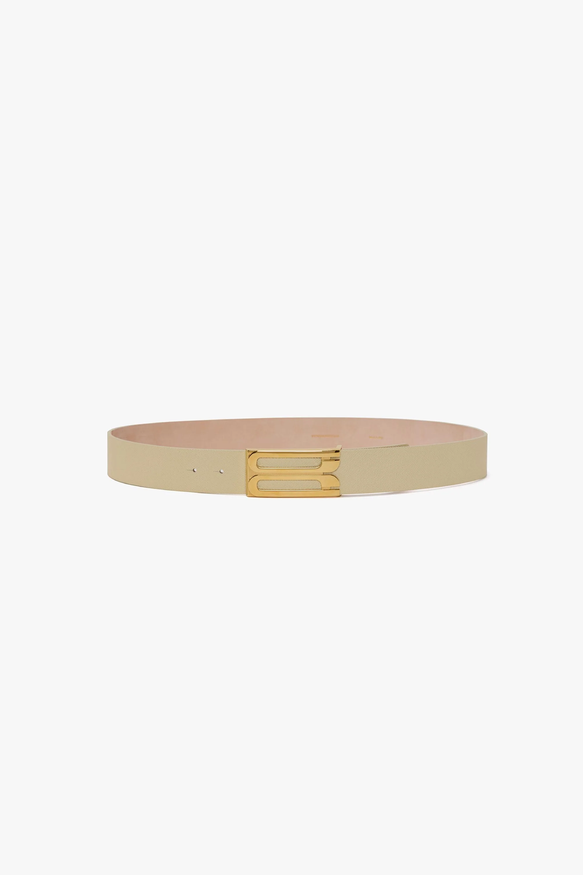 Jumbo Dorian Belt In Ivory Grained Leather - XNAUWBI